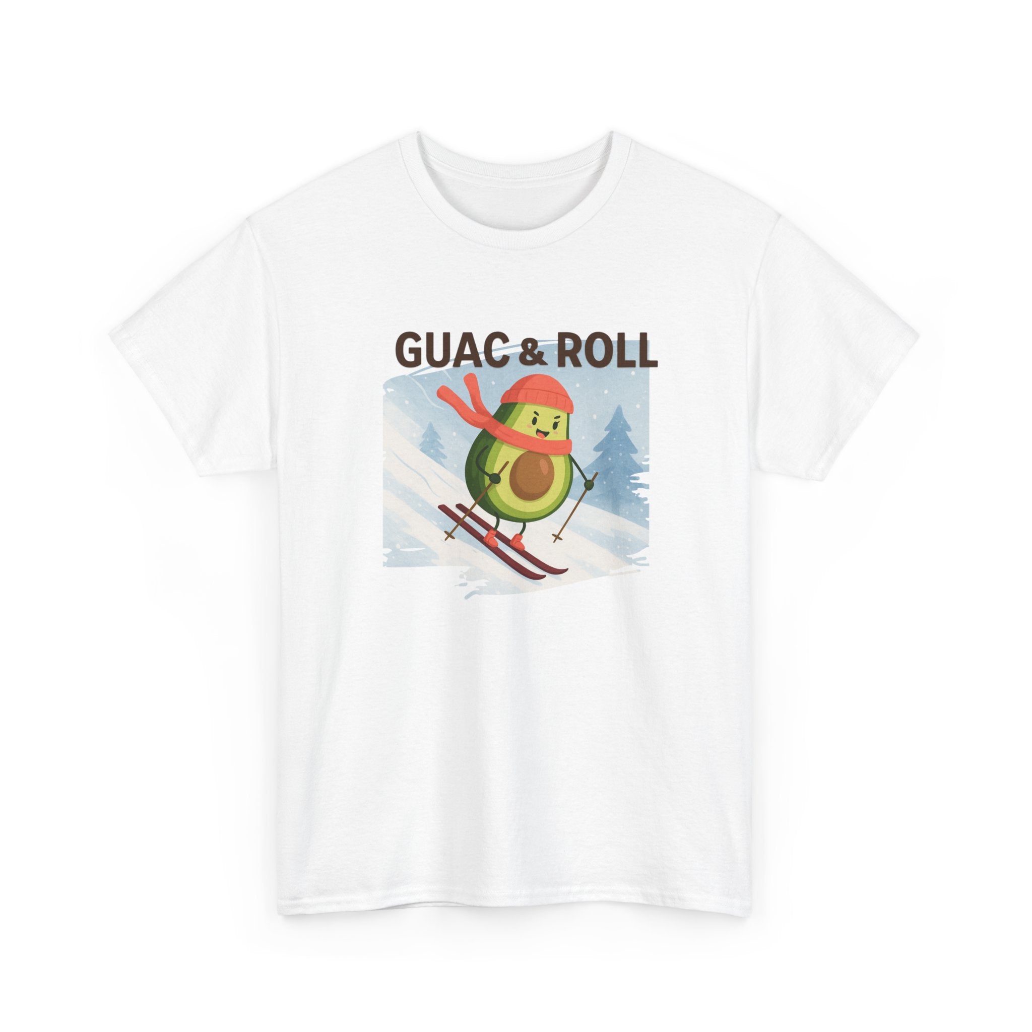 Guac & Roll Avocado Skiing Tee