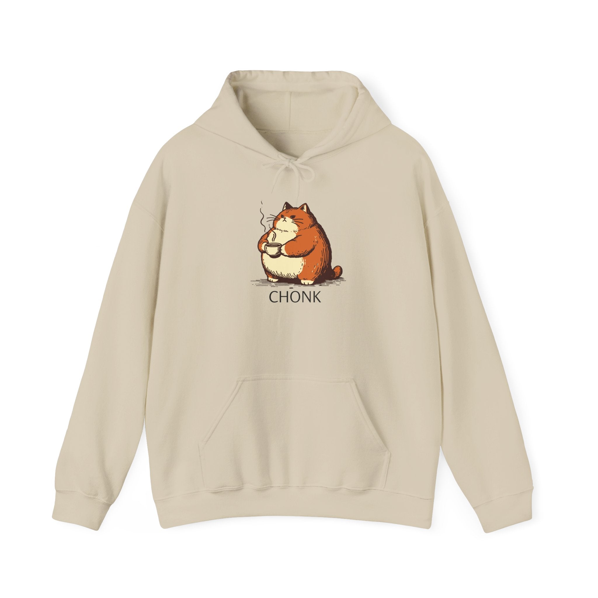 Chonk Cartoon Cat Hoodie