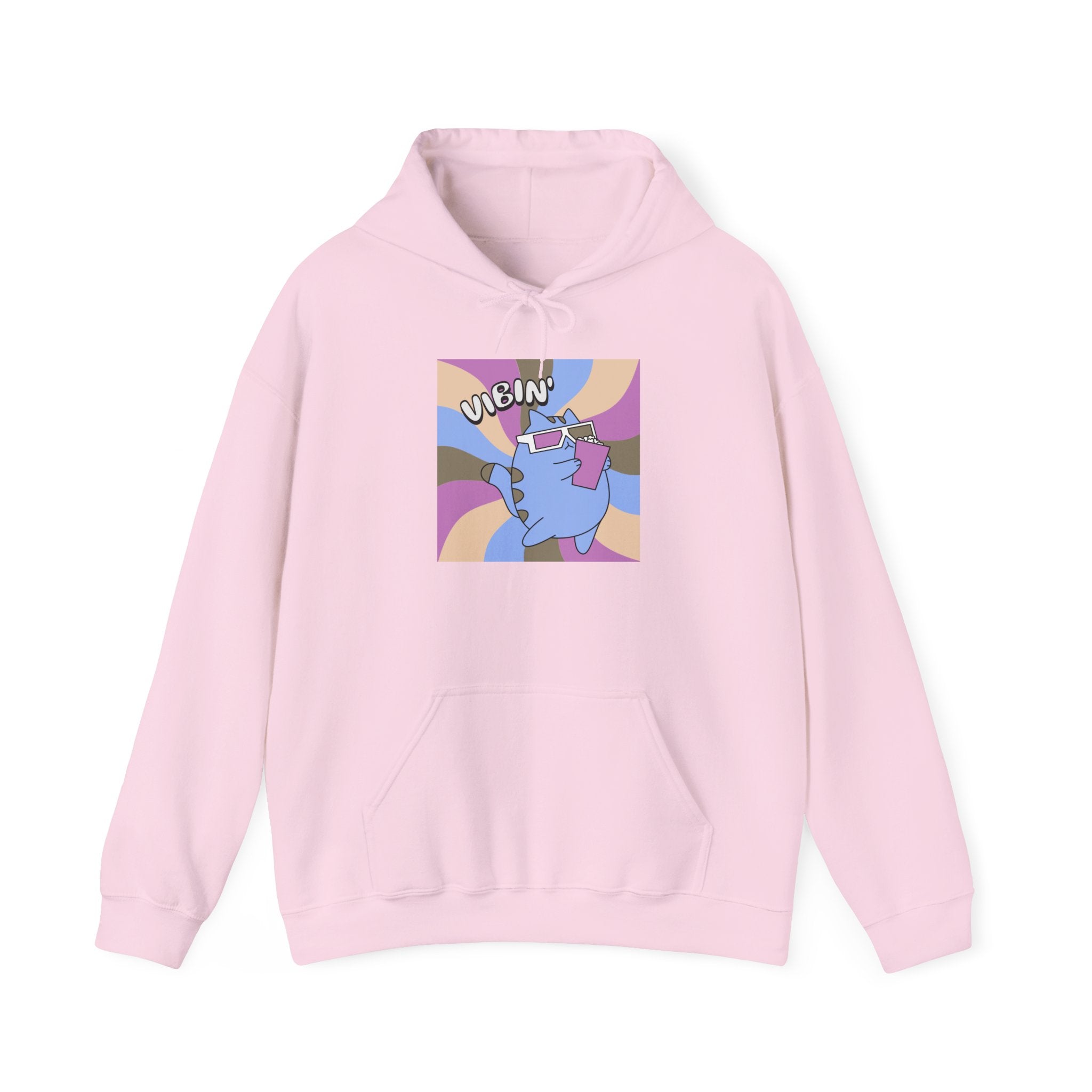 Vibin' Cat Retro Hoodie