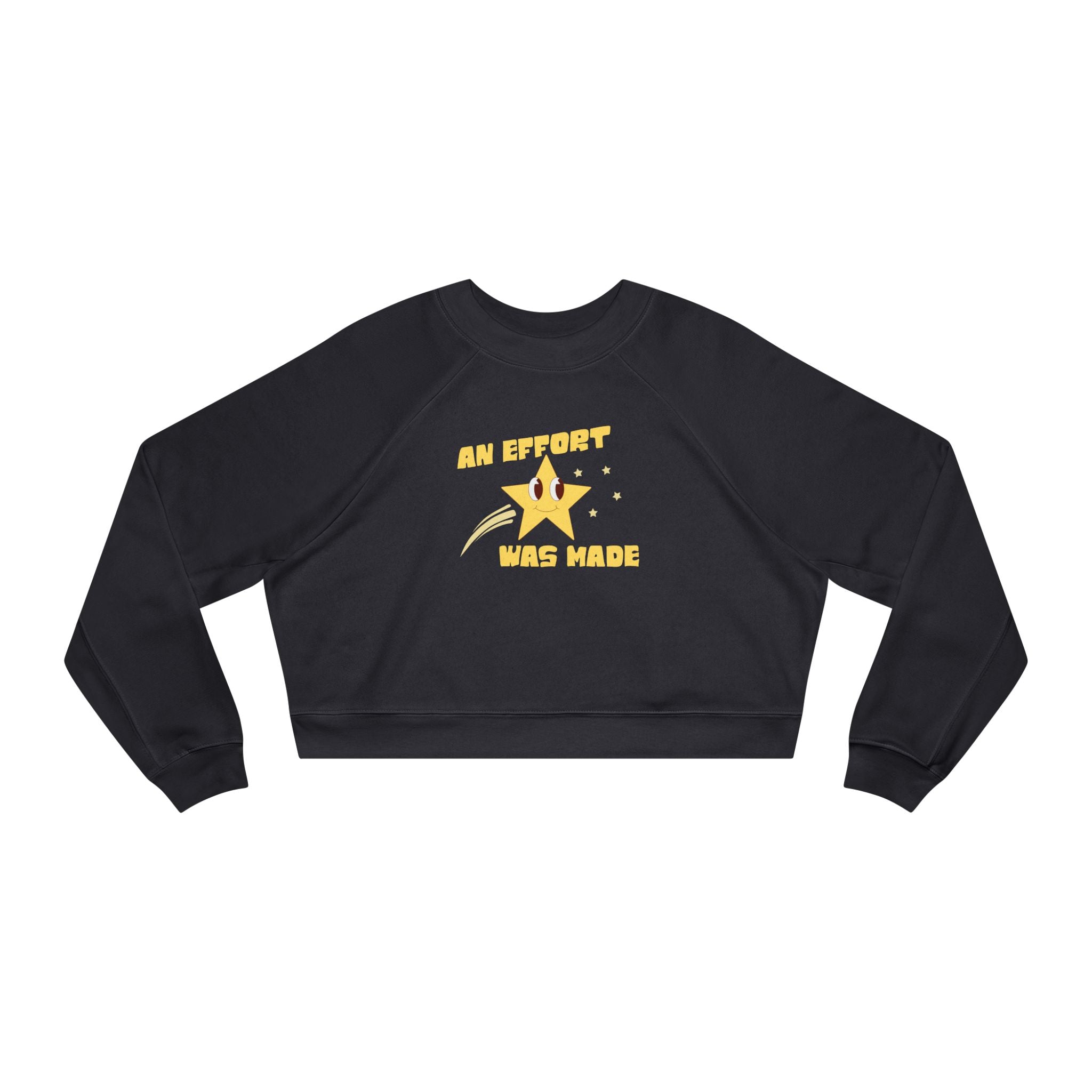 Retro Shooting Star Cropped Sweatshirt