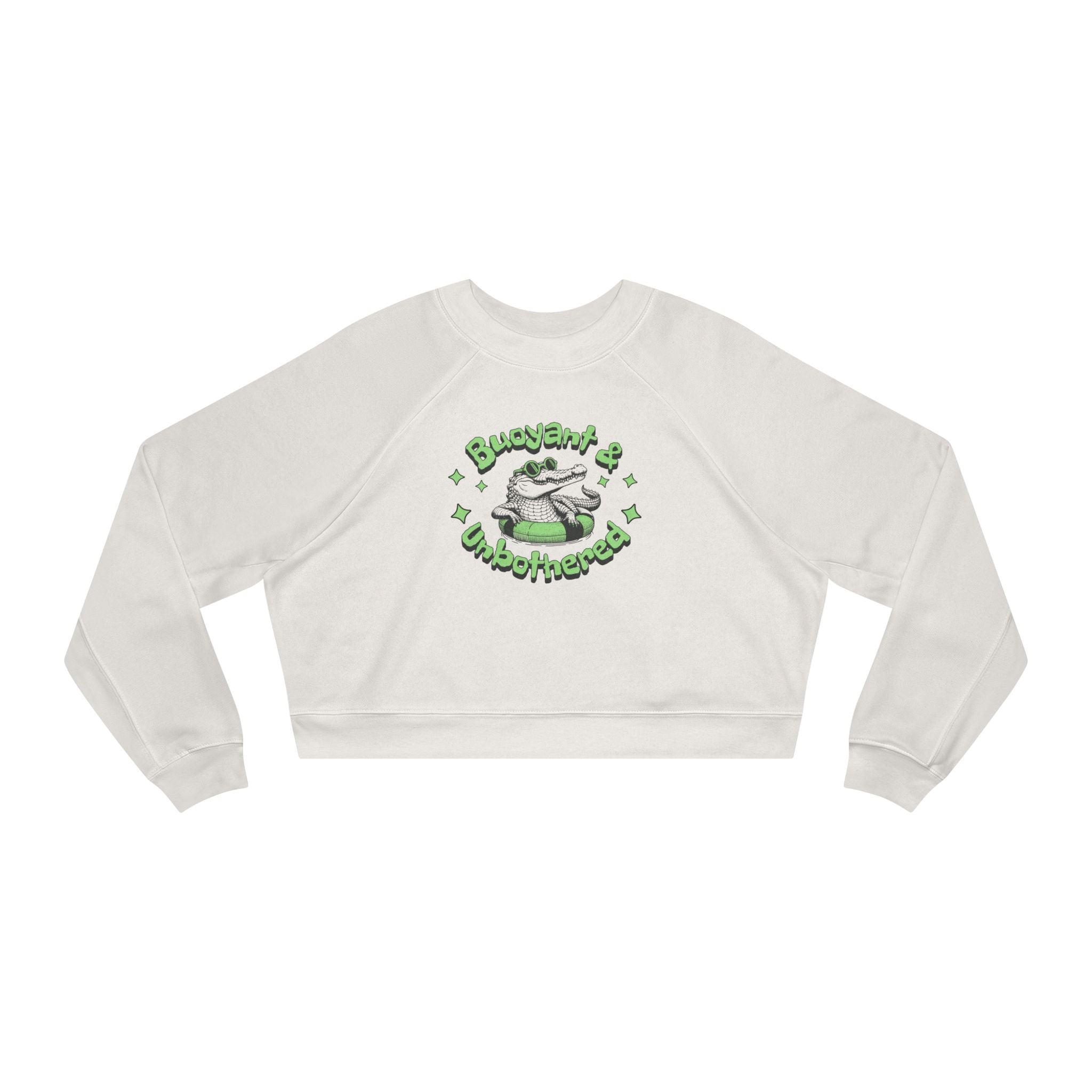 Buoyant & Unbothered" Cozy Women’s Fleece Sweatshirt