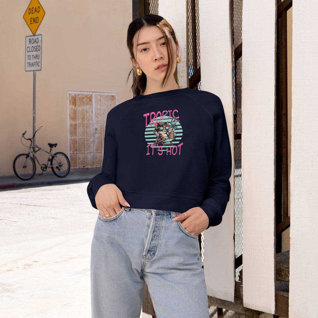Tropic Like It's Hot Cropped Sweatshirt