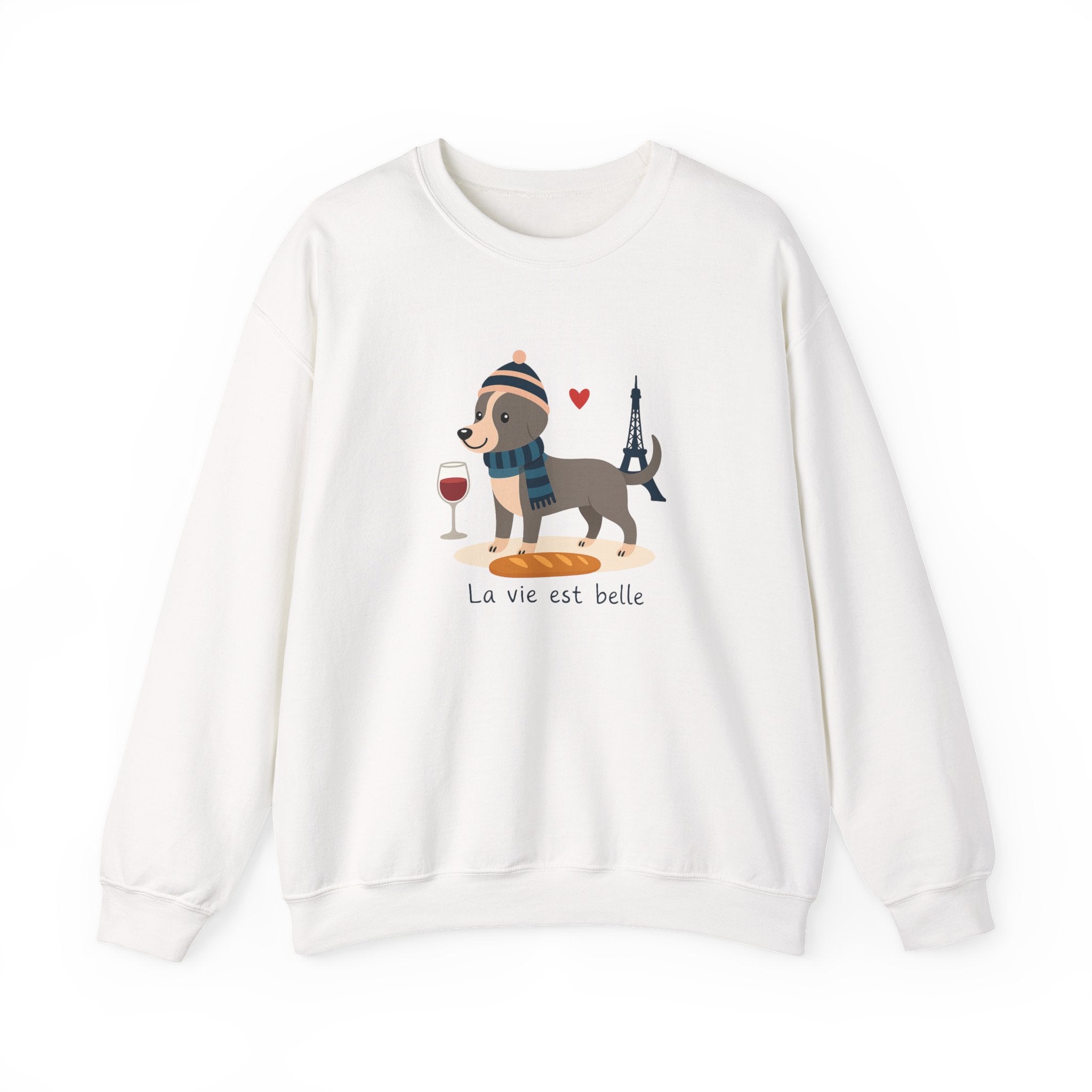 La Vie Est Belle Dachshund in Paris Sweatshirt