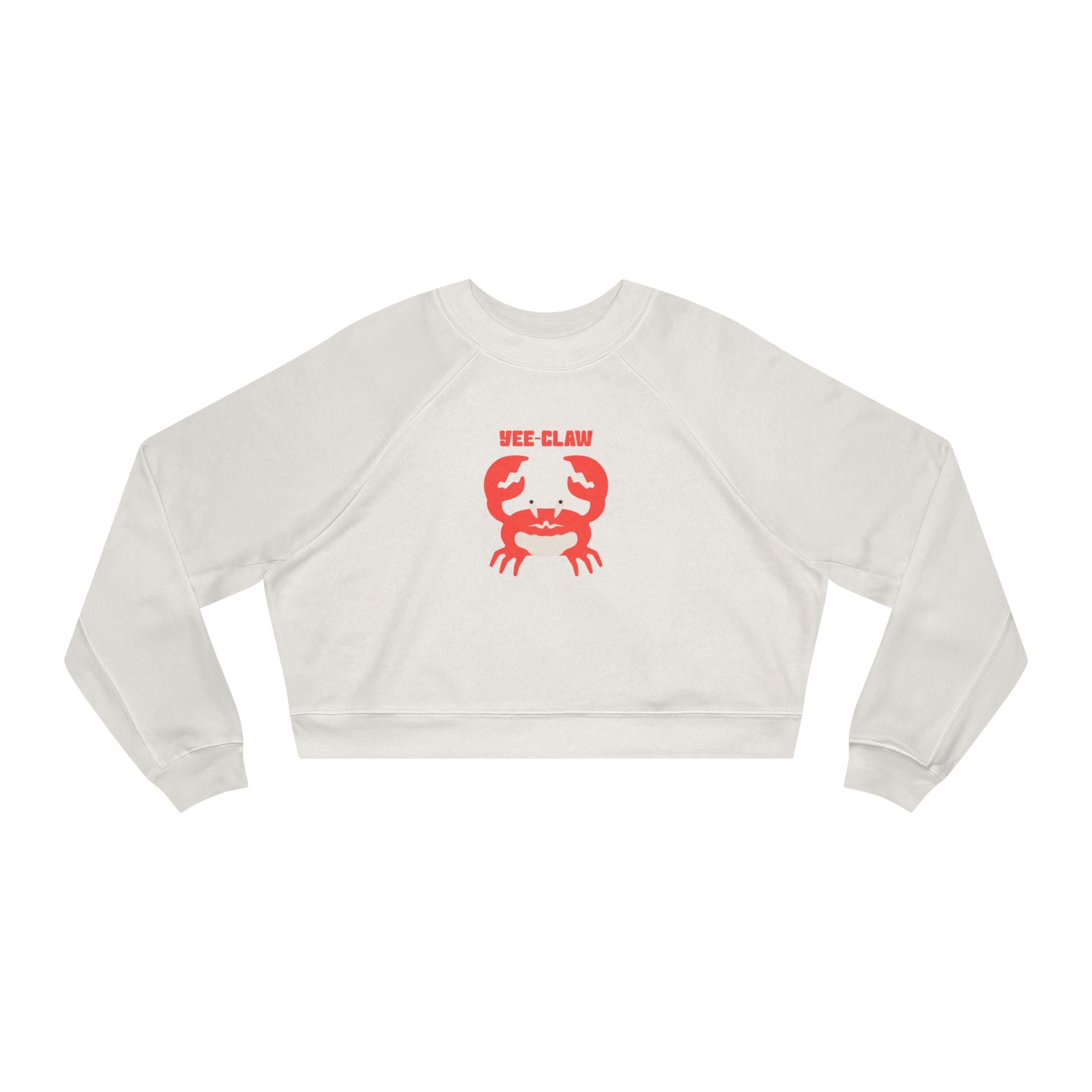 Red Crab Illustration Cropped Pullover