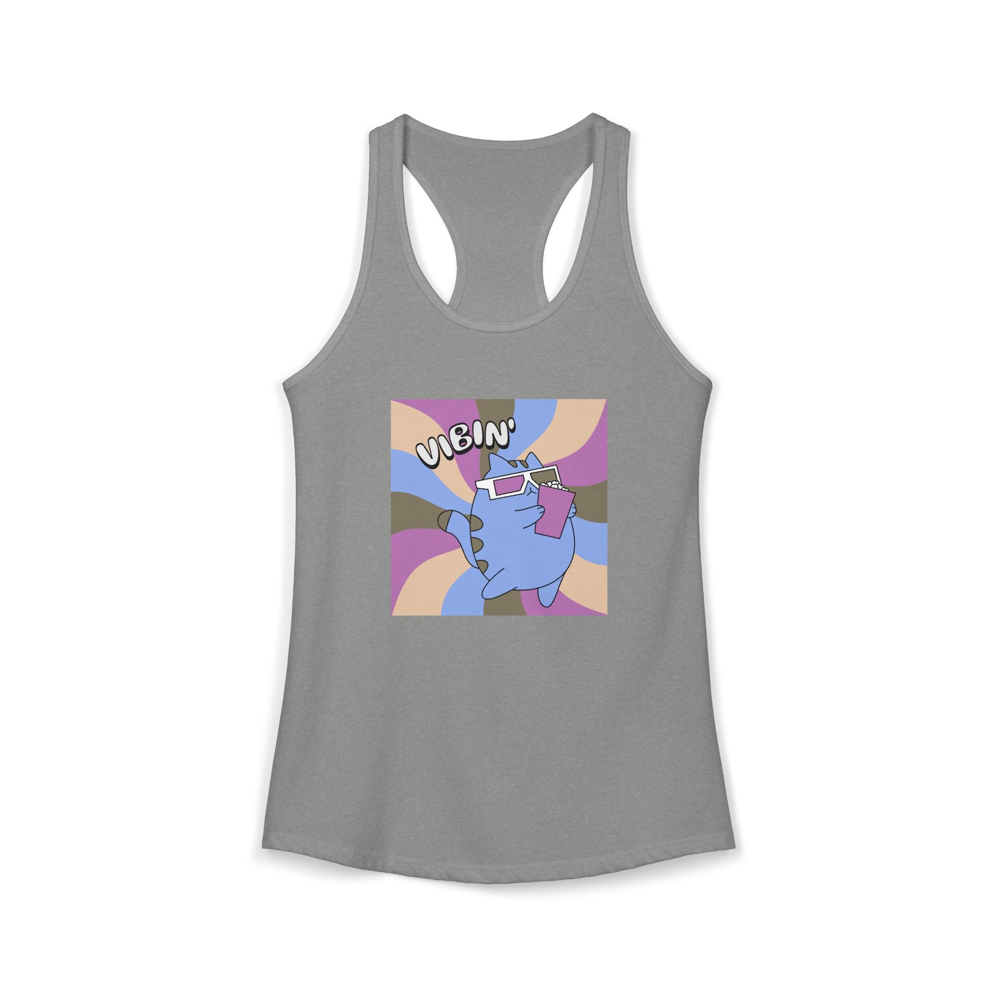 Retro Cat Vibin' Tank Top