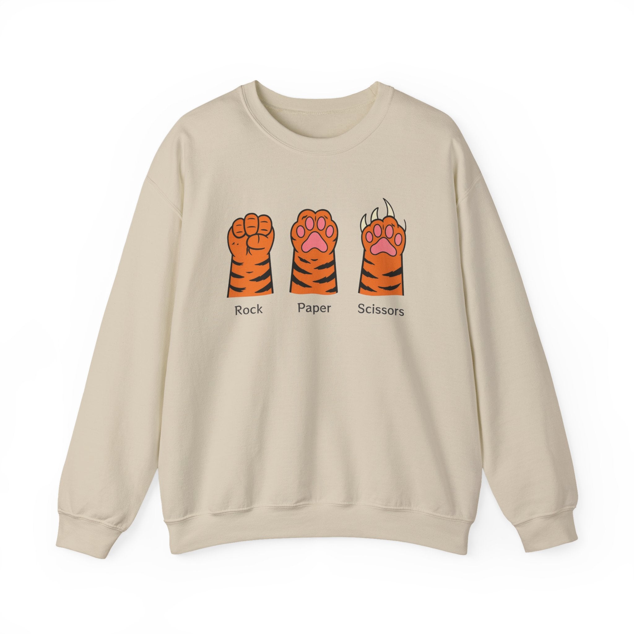 Tiger Paw Rock Paper Scissors Sweatshirt