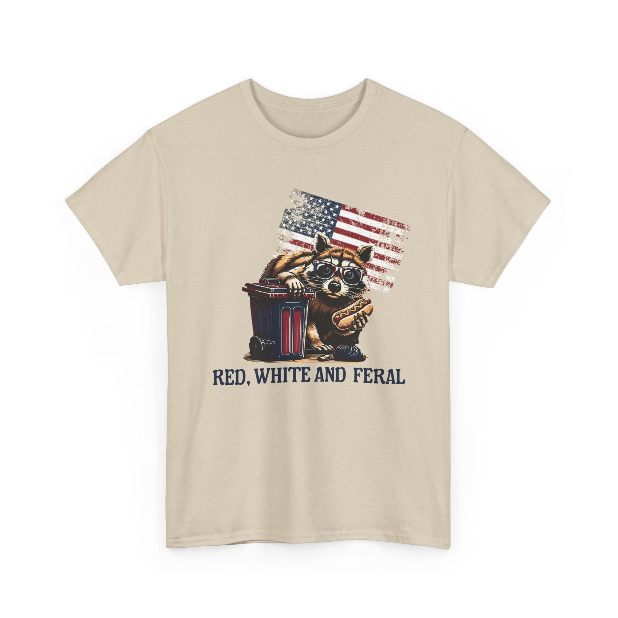 Red, White and Feral Patriotic Graphic Tee