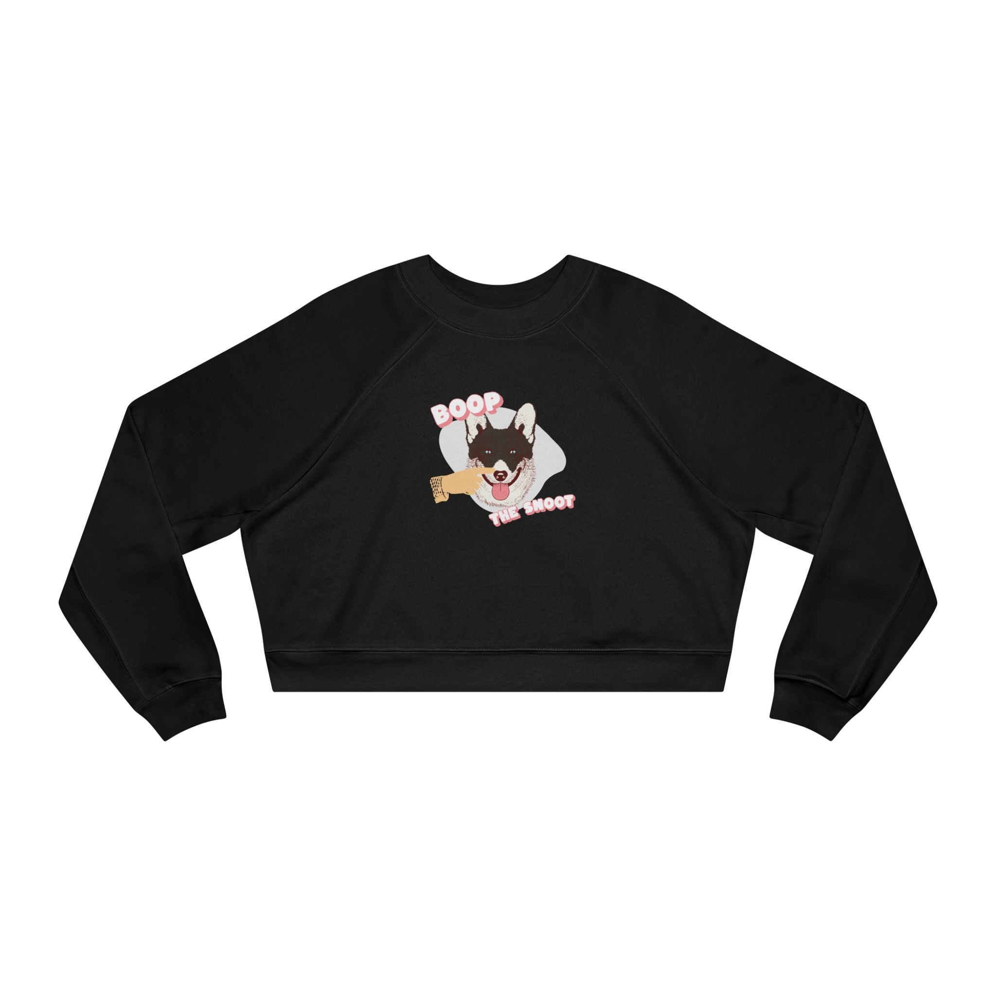 Boop the Snoot Dog Graphic Cropped Sweatshirt