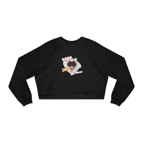 Boop the Snoot Dog Graphic Cropped Sweatshirt