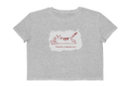 Silently Judging Cat Illustration Cropped Tee