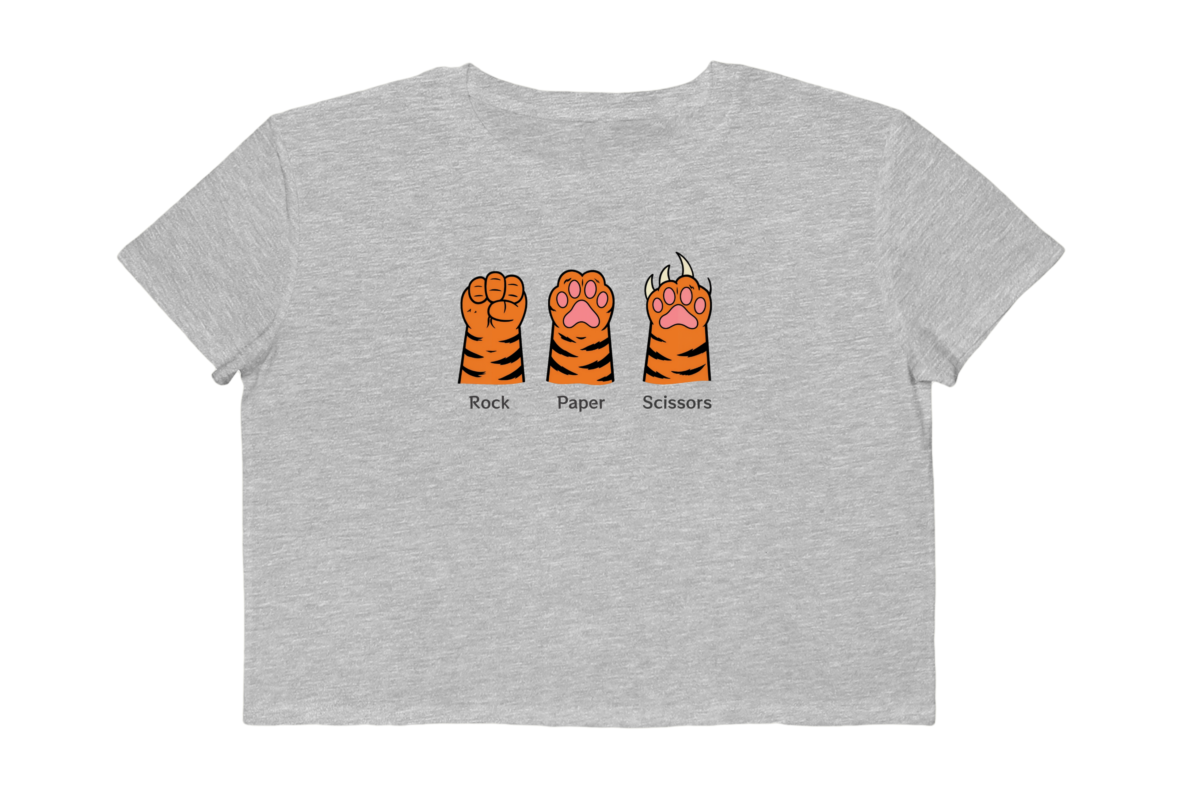Rock Paper Scissors Cropped Tee