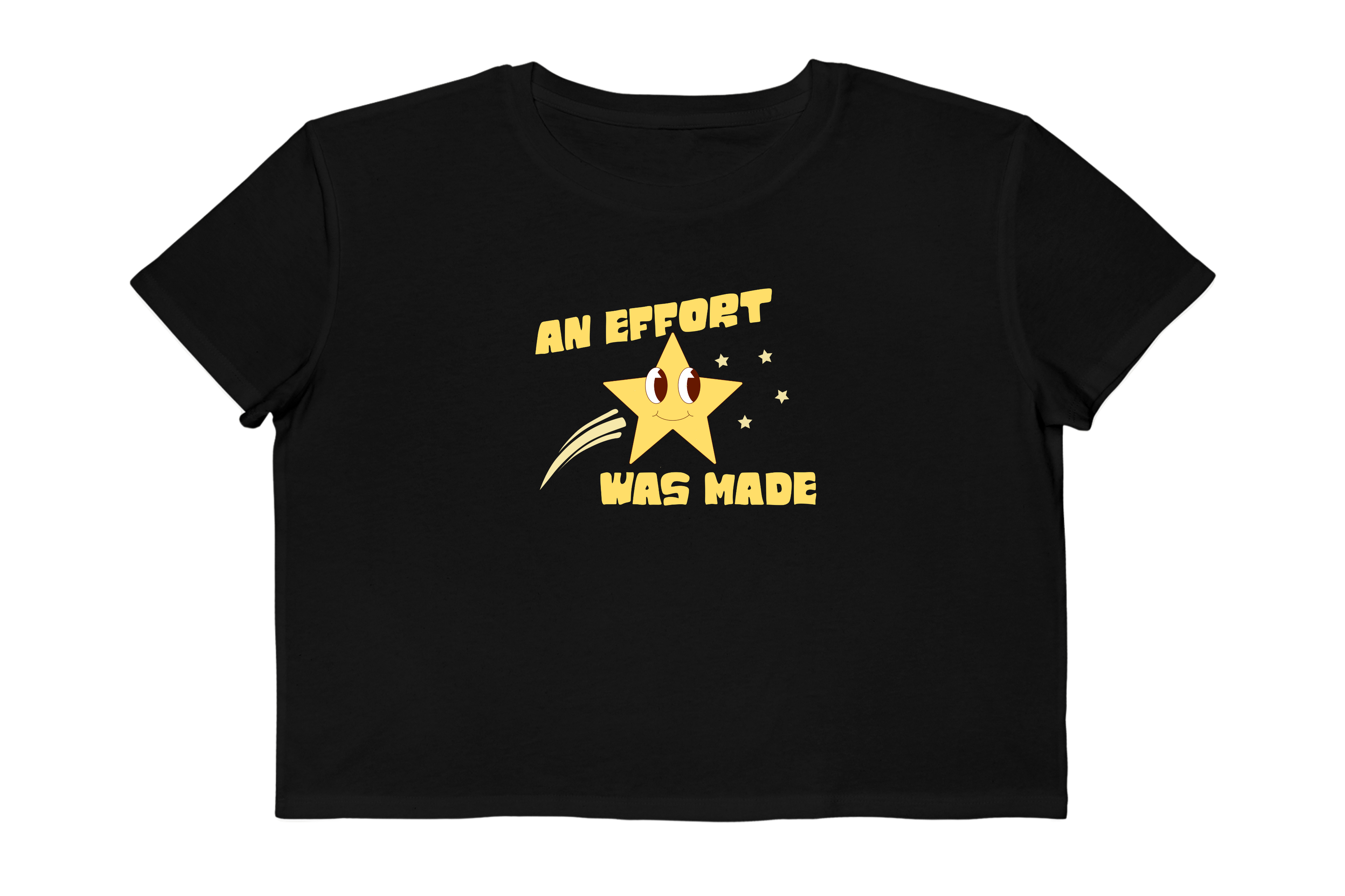 An Effort Was Made Retro Star Cropped Tee