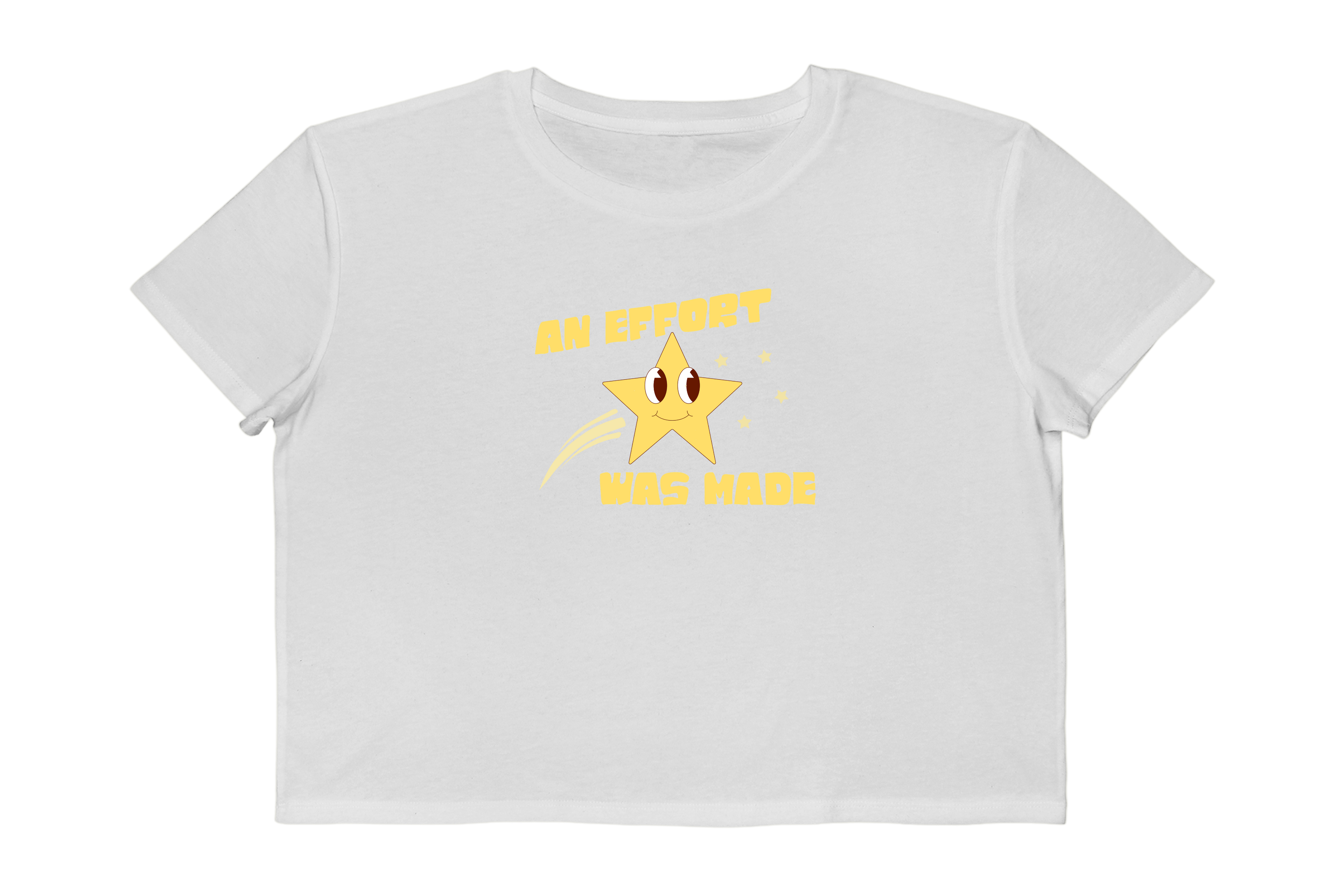 An Effort Was Made Retro Star Cropped Tee