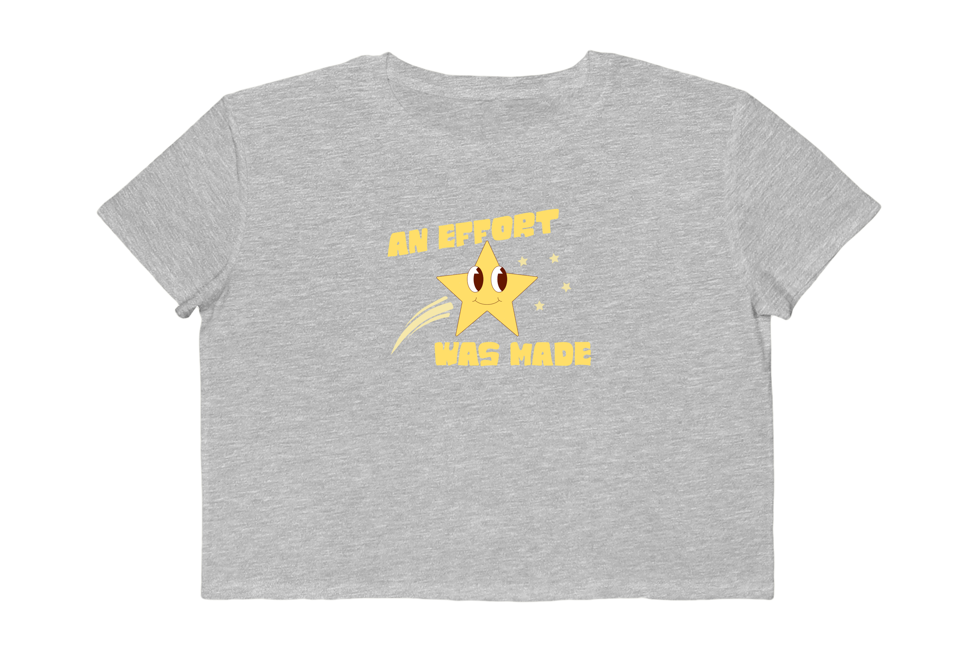 An Effort Was Made Retro Star Cropped Tee