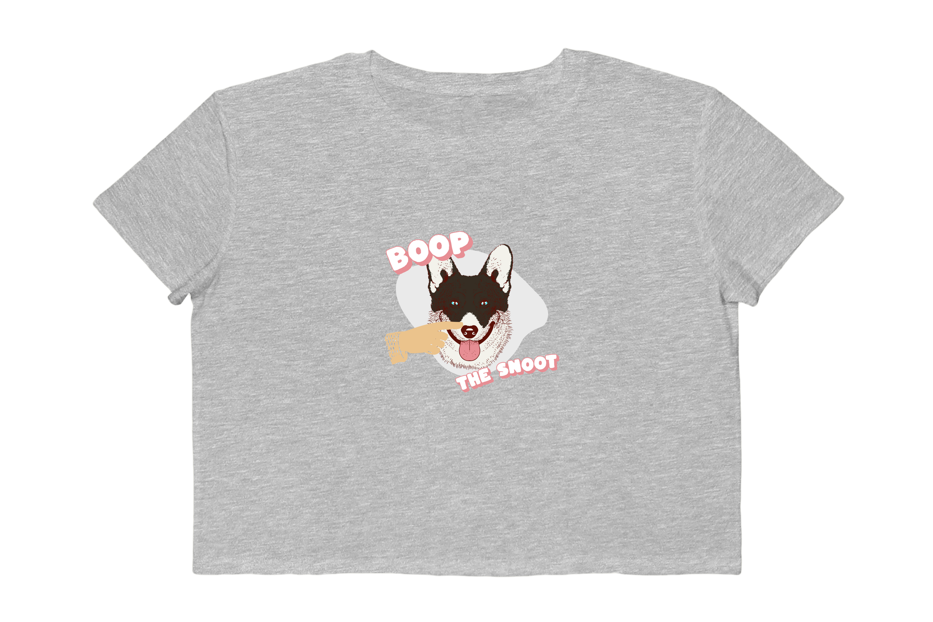 Boop the Snoot Retro Dog Cropped Tee