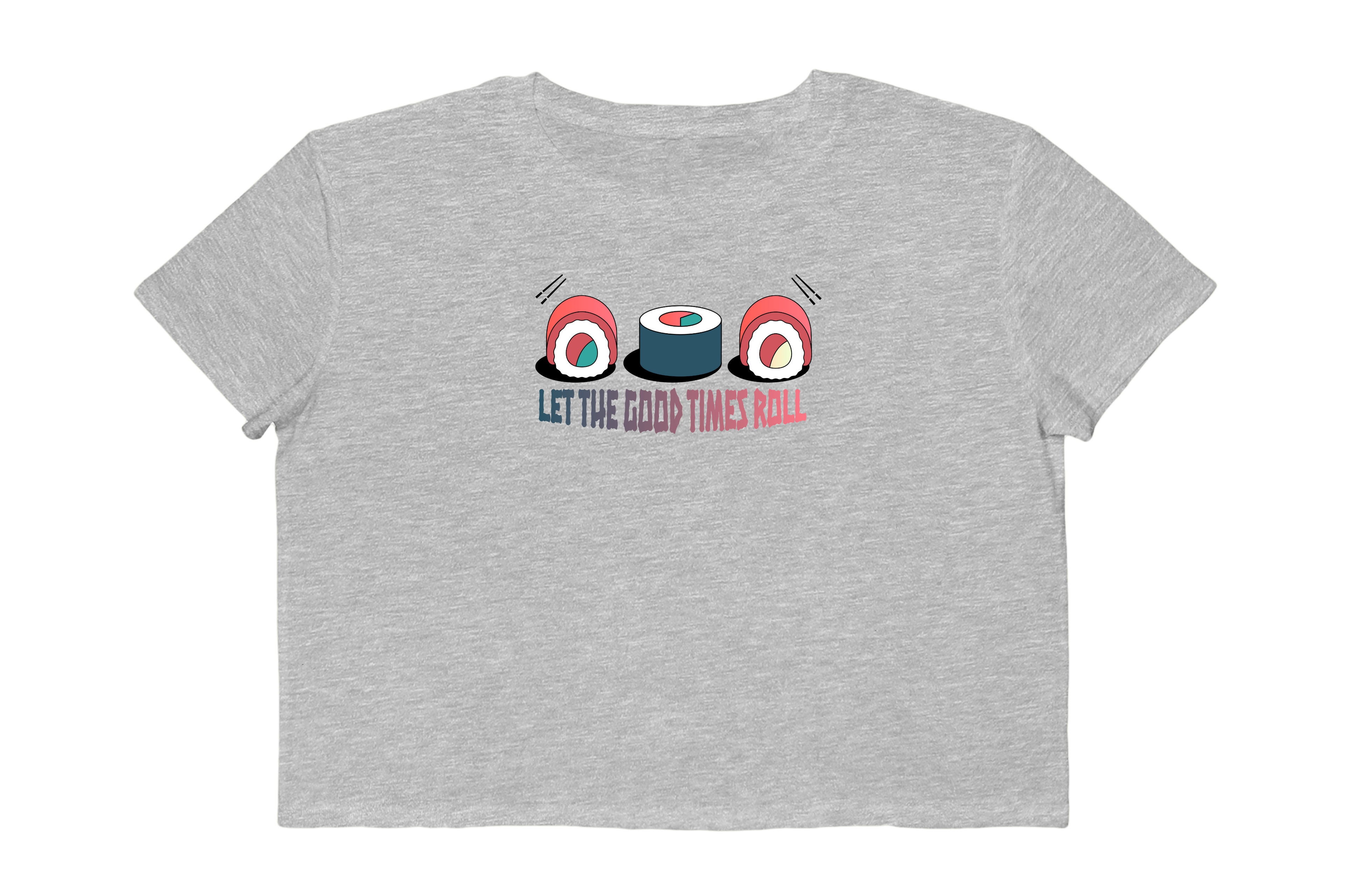 Sushi Rolls Graphic Cropped Tee