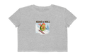 Guac & Roll Avocado Skiing Cropped Tee
