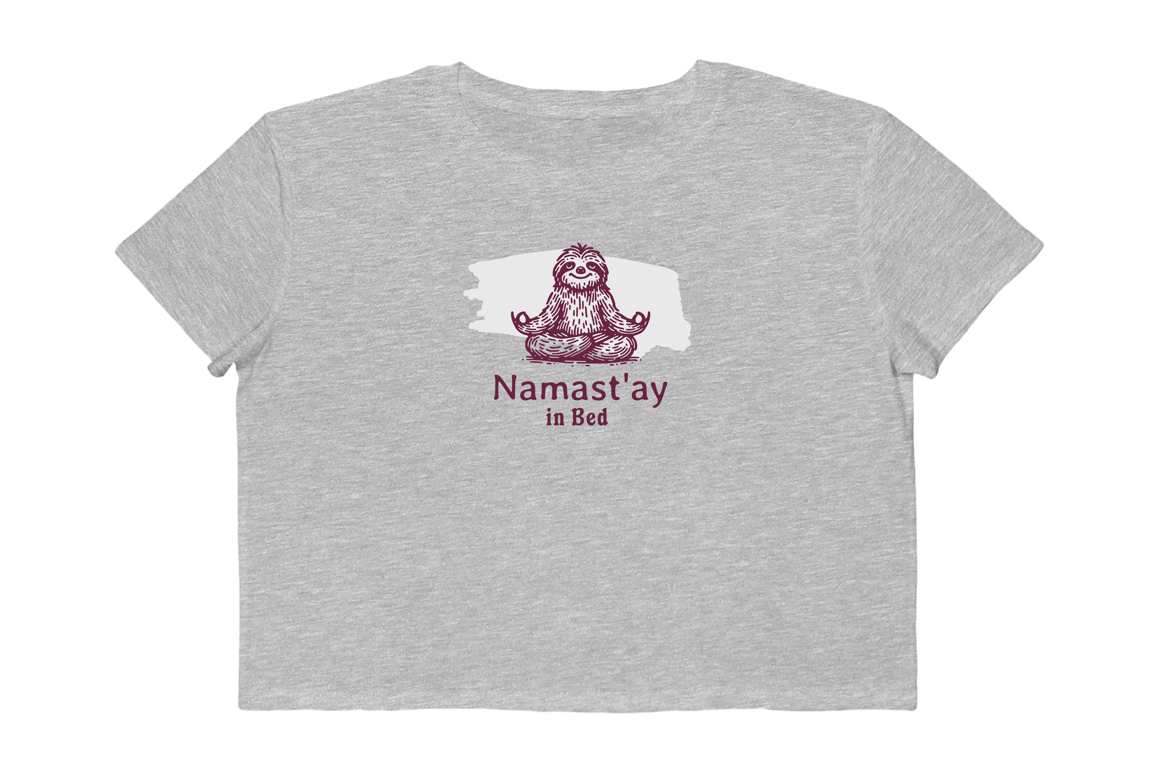 Namast'ay in Bed Sloth Cropped Tee
