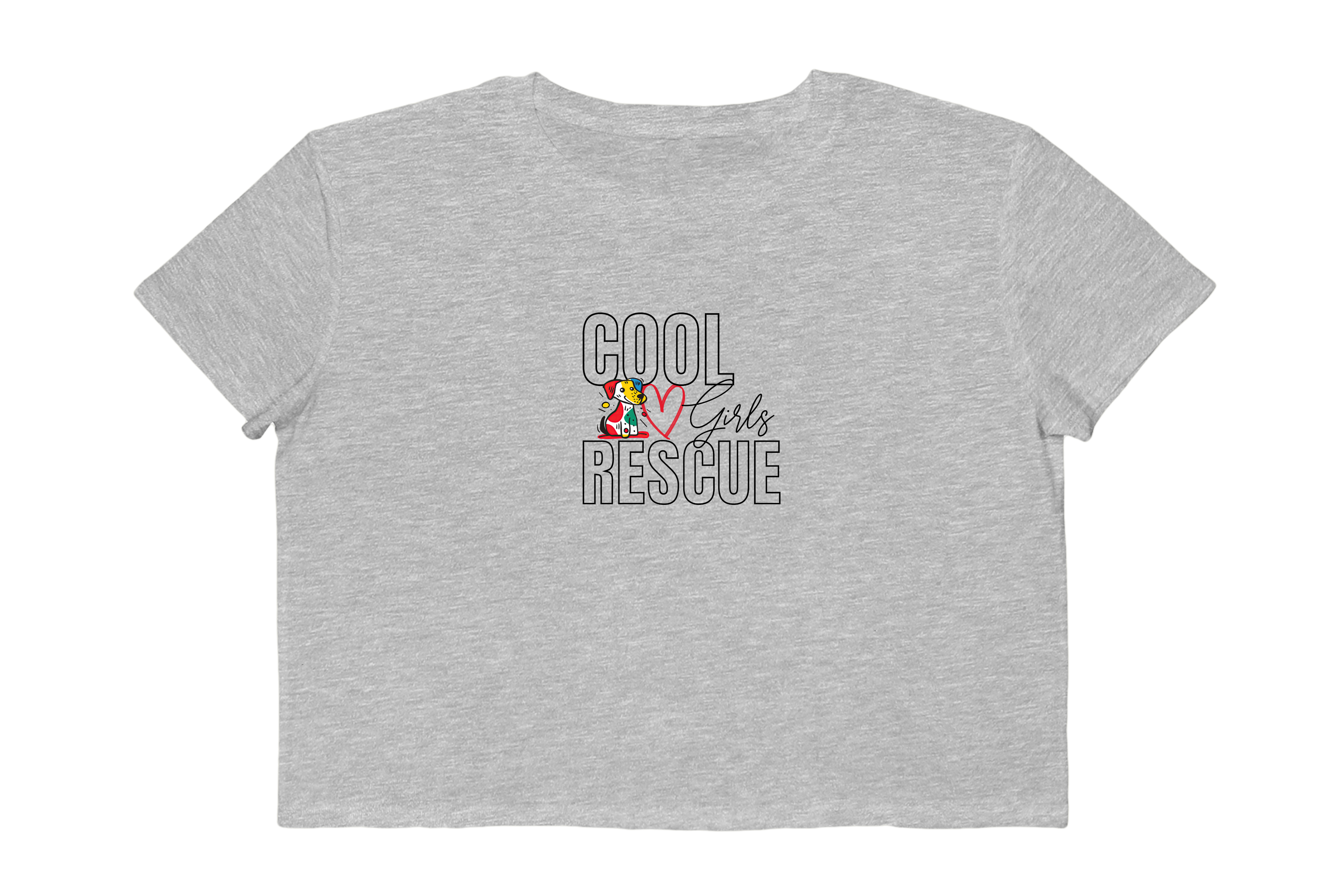 Dog Rescue Retro Graphic Cropped Tee