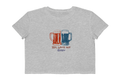 4th of July Cropped Tee — 'Red, White and Brew' Beer Mug Graphic