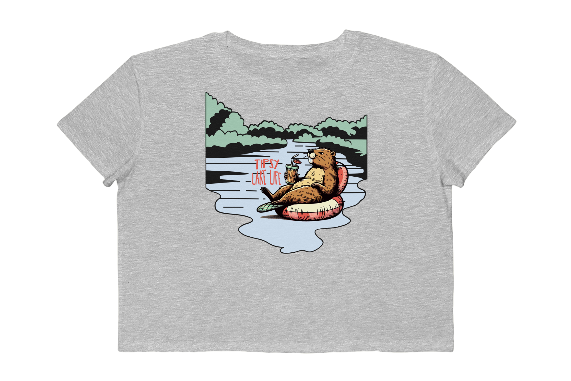 Tipsy Lake Life Cropped Tee