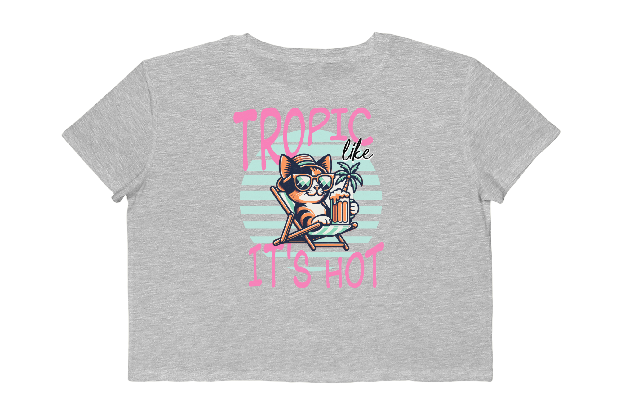 Tropic Like Its Hot Cropped Tee