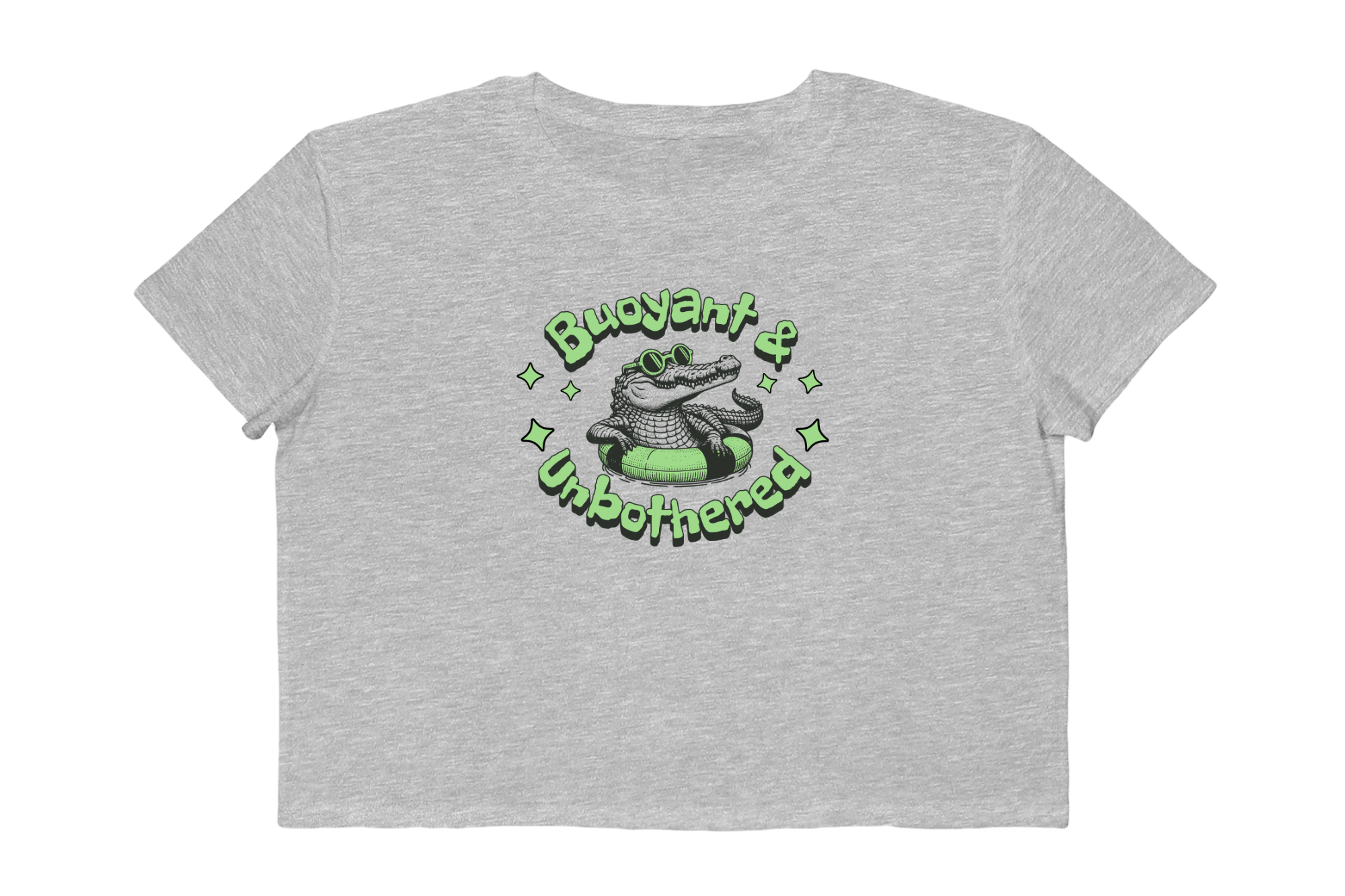 Buoyant & Unbothered Cropped Tee