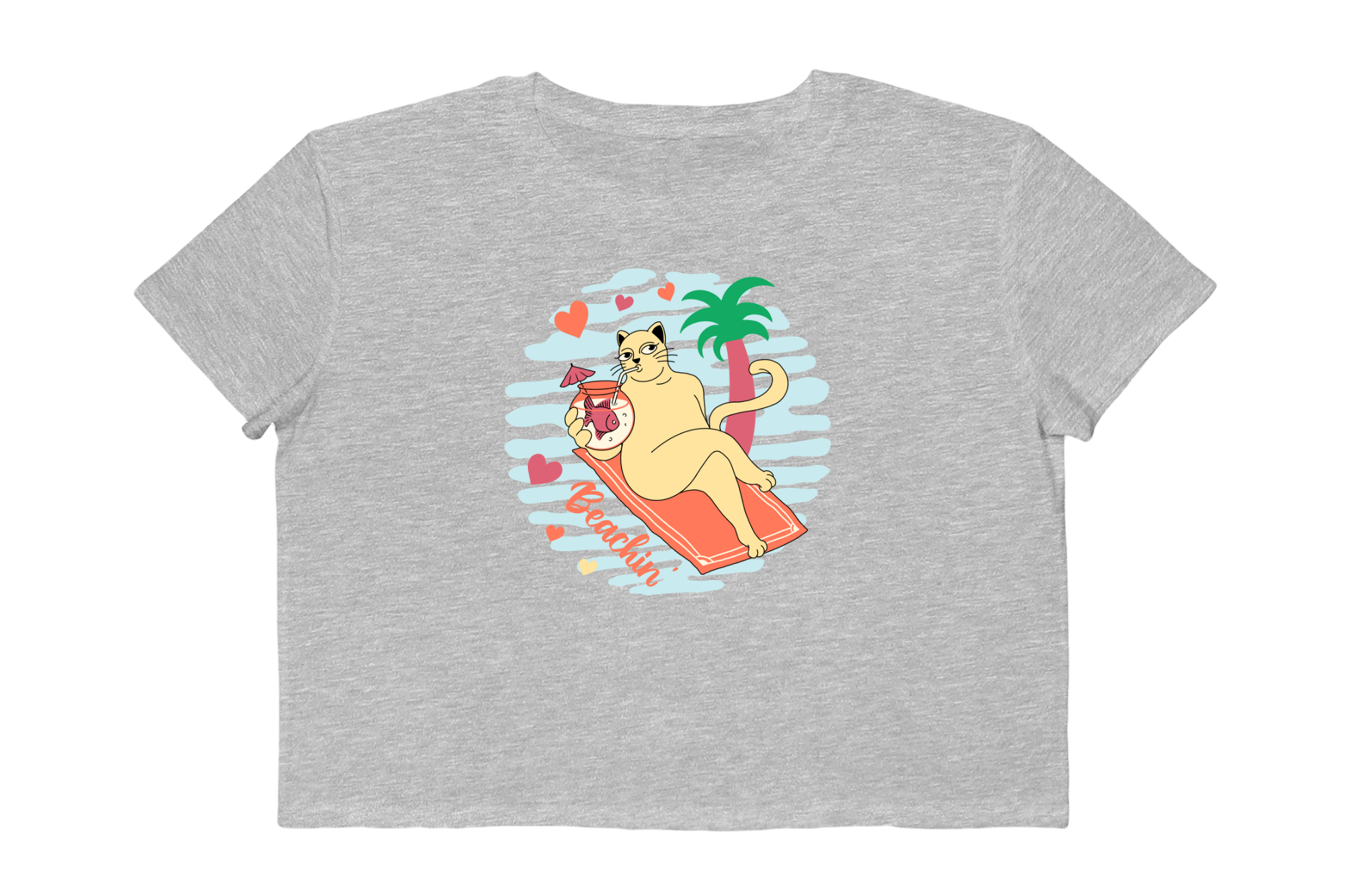 Beachin Cropped Tee