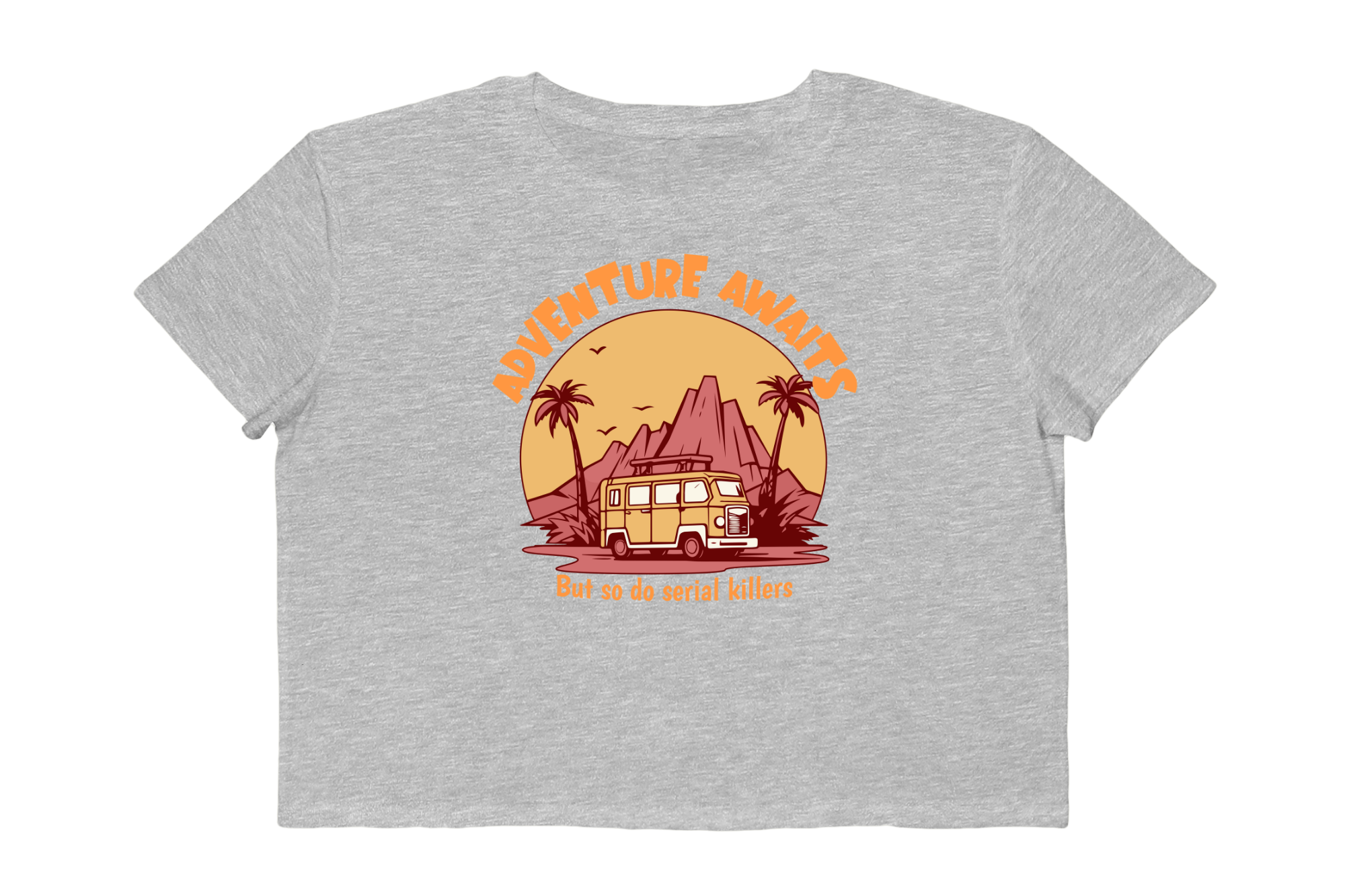 Adventure Awaits Cropped Tee