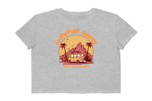Adventure Awaits Cropped Tee