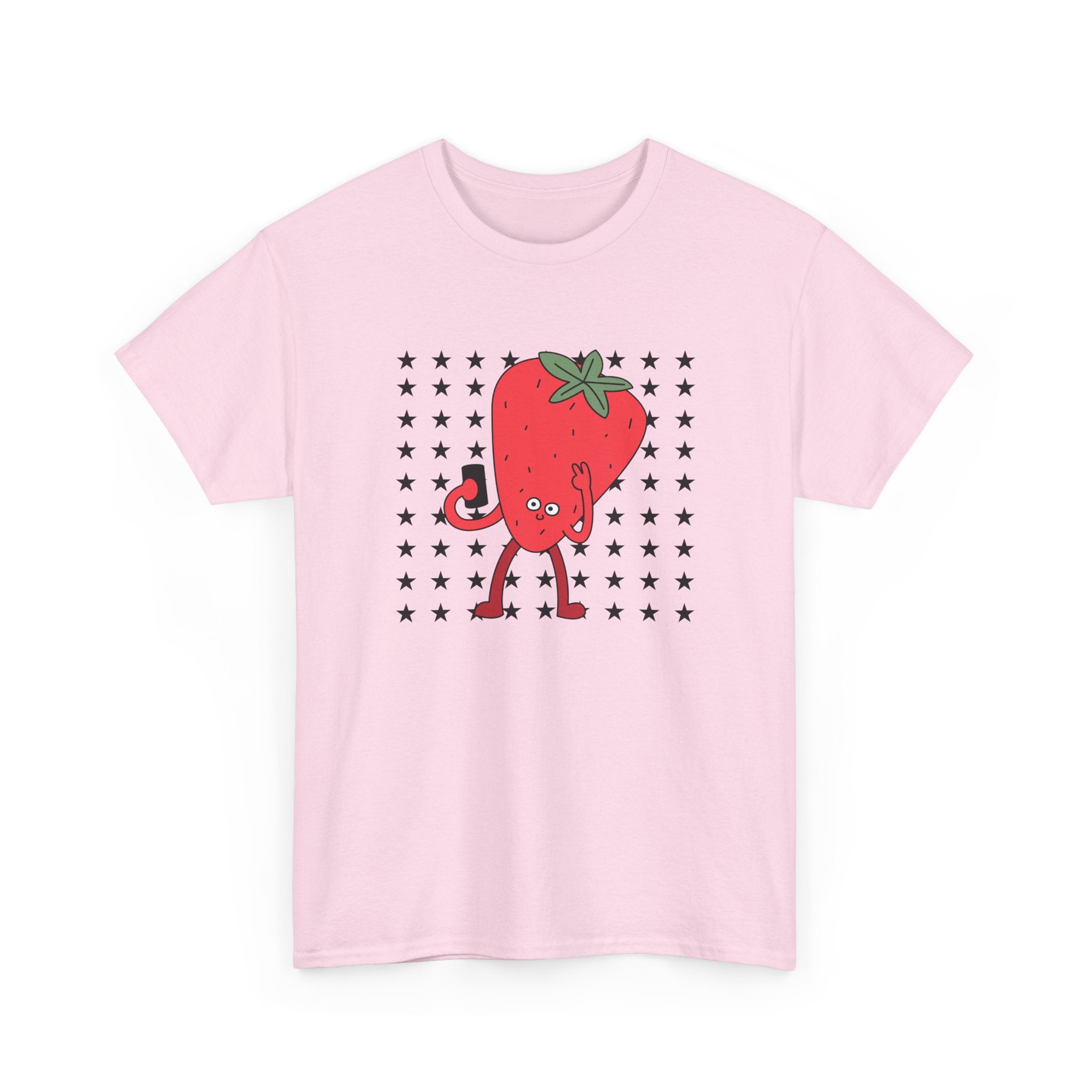 Strawberry Character Illustration Tee