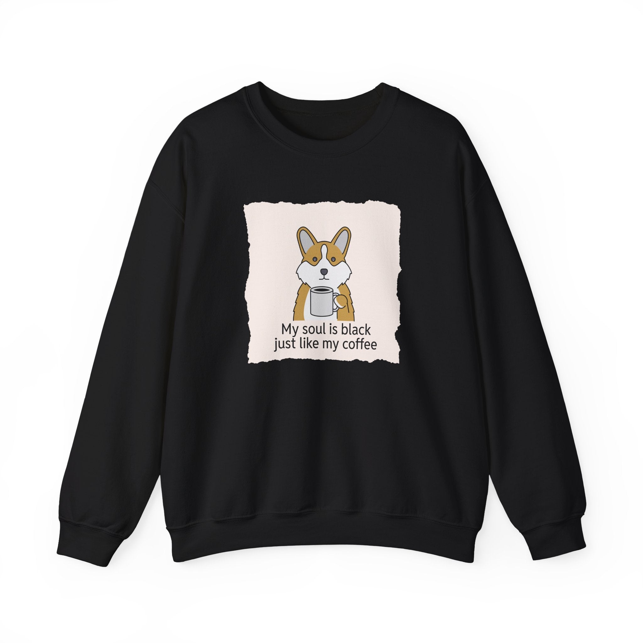 Corgi Holding Coffee Sweatshirt