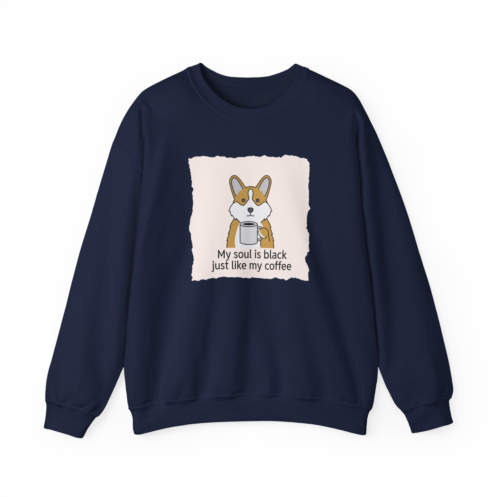 Corgi Holding Coffee Sweatshirt