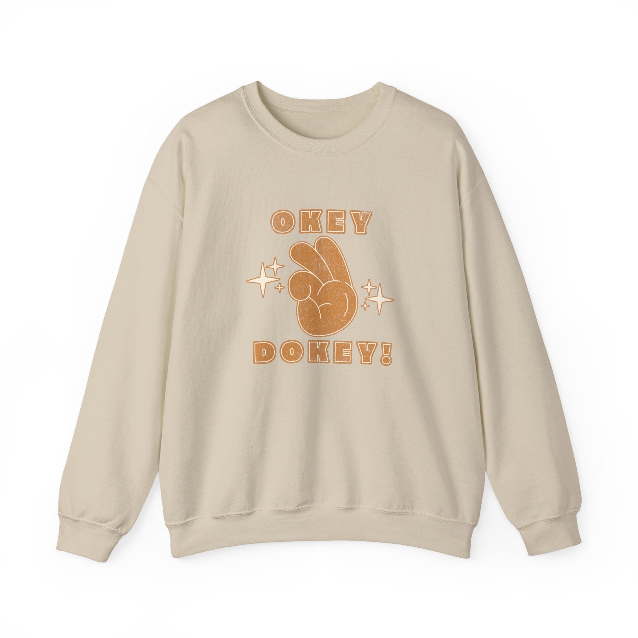 Okey Dokey Peace Sign Retro Sweatshirt