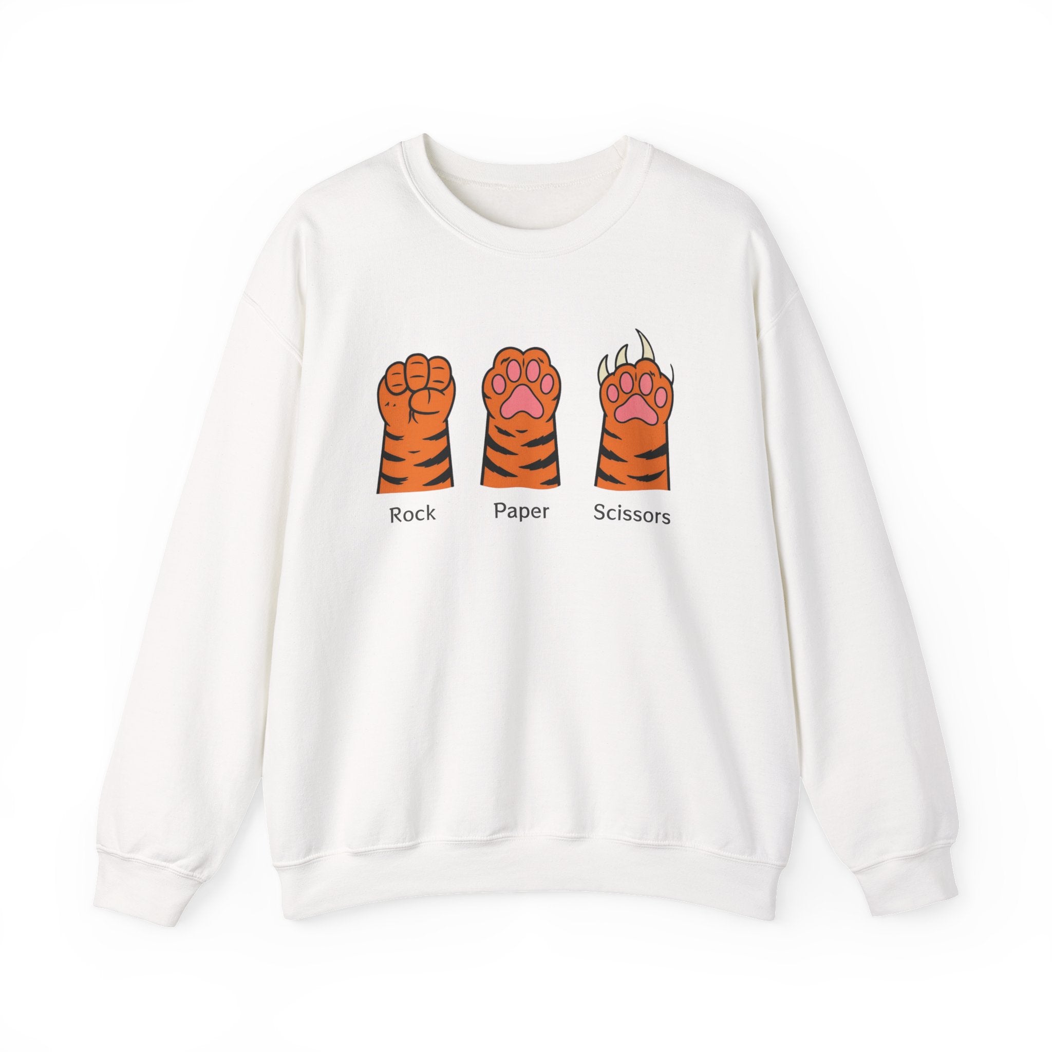 Tiger Paw Rock Paper Scissors Sweatshirt