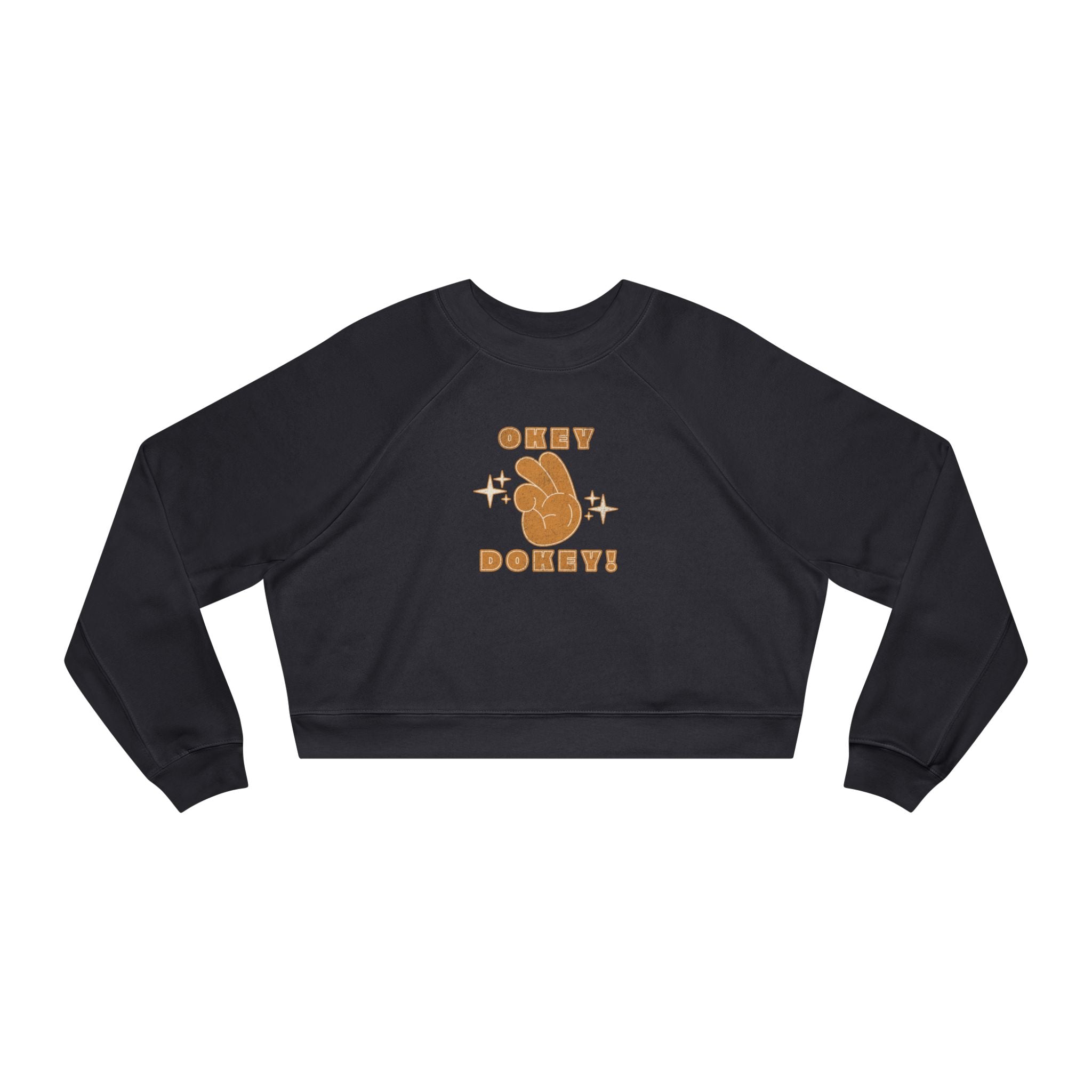 Okey Dokey Thumbs Up Cropped Sweatshirt