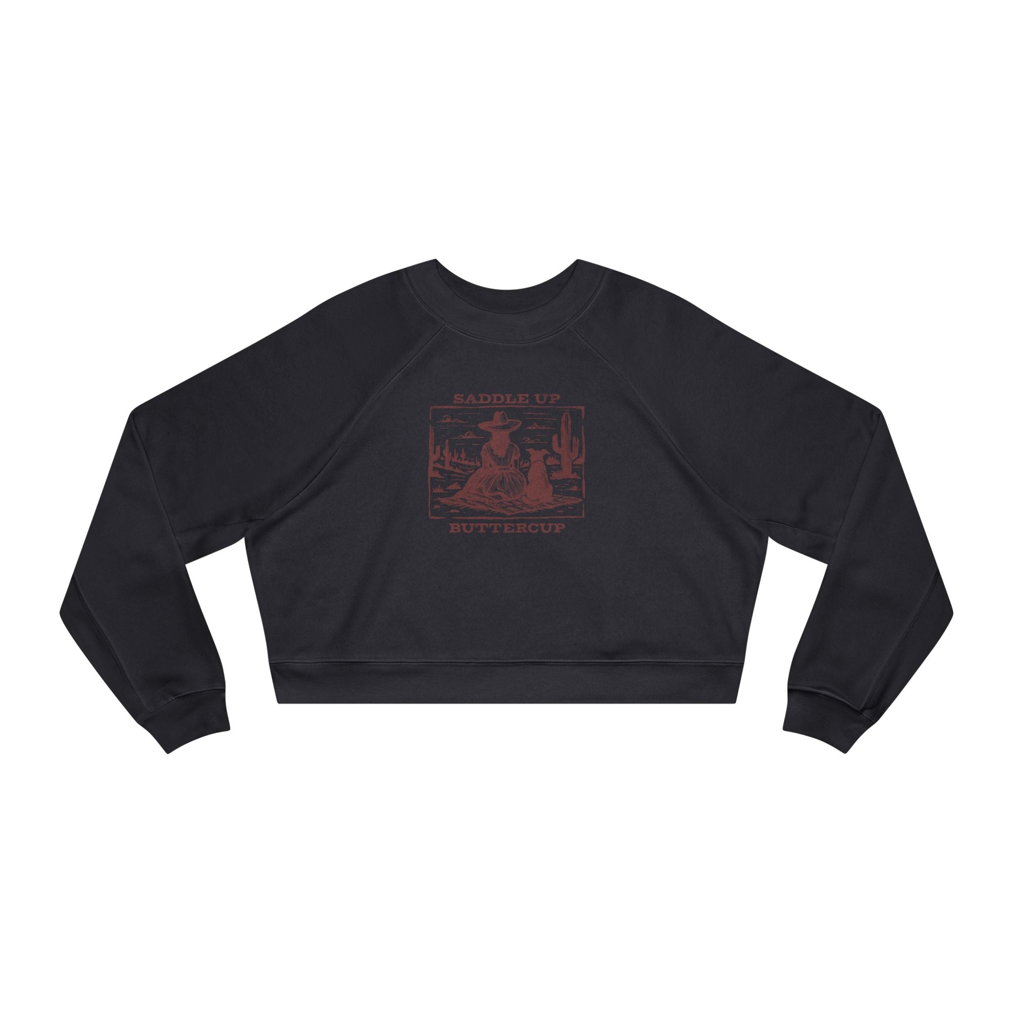 Saddle Up Buttercup Cropped Sweatshirt