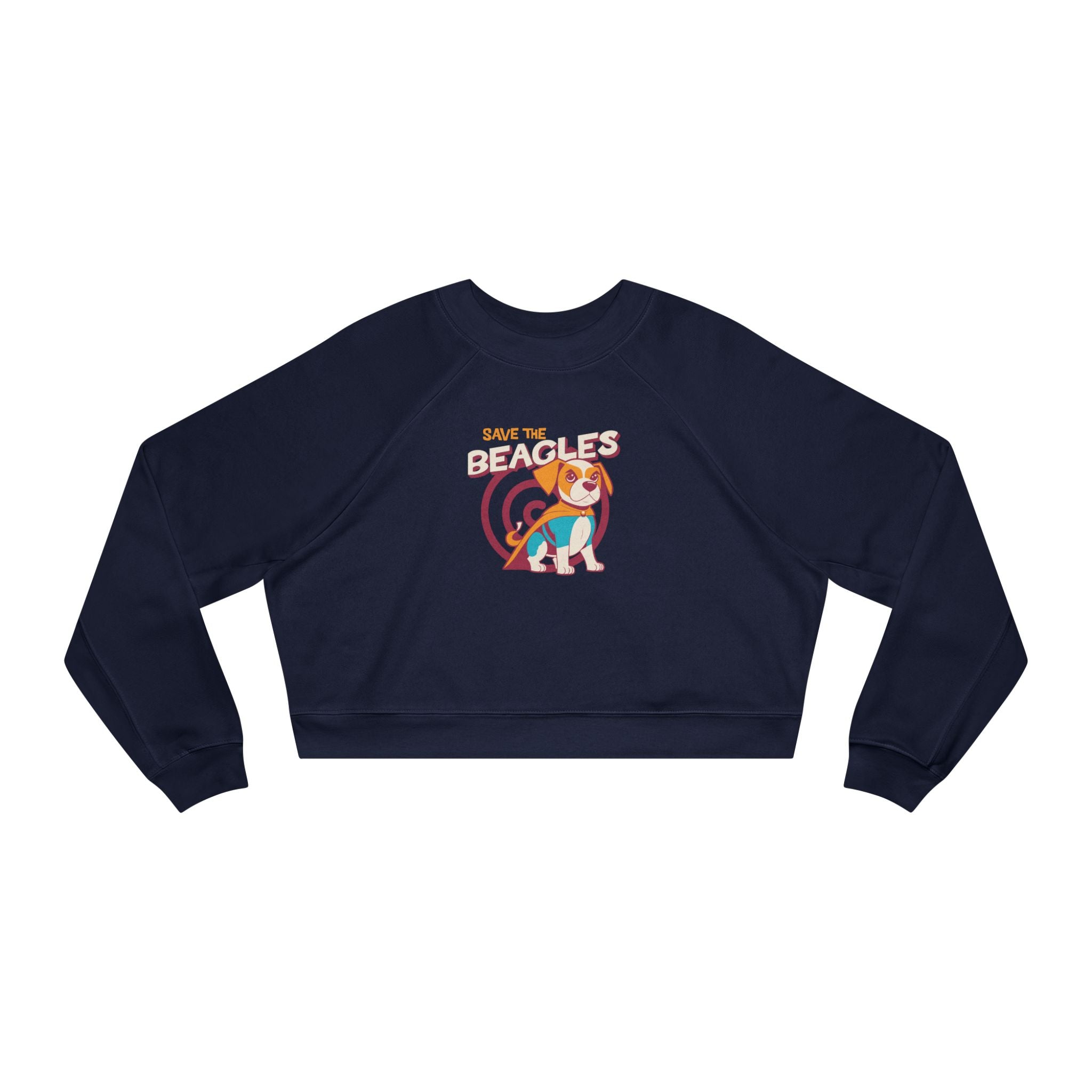 Save the Beagles Retro Cropped Sweatshirt