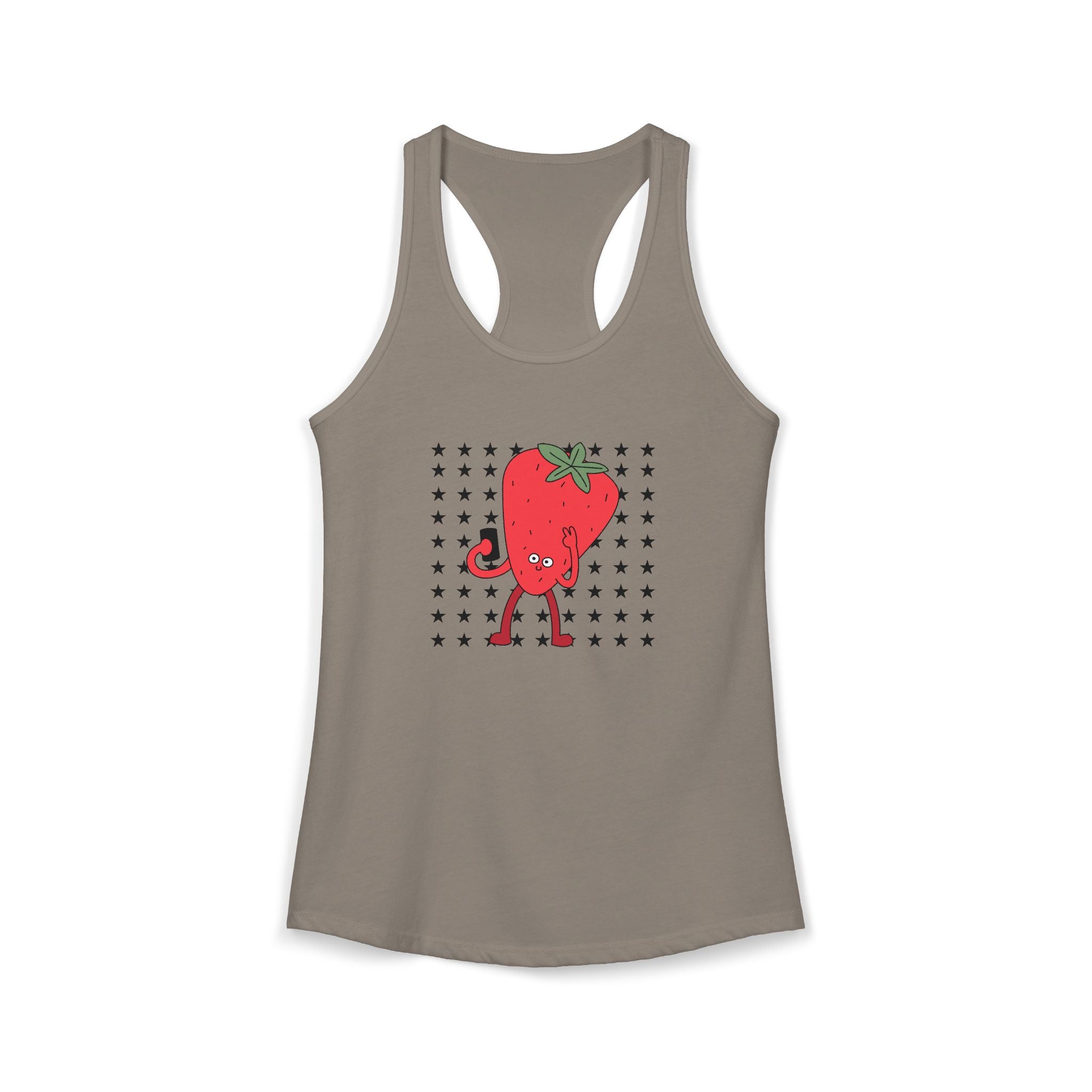 Retro Strawberry Selfie Tank Top