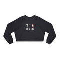 Cute Cat Faces Cropped Sweatshirt