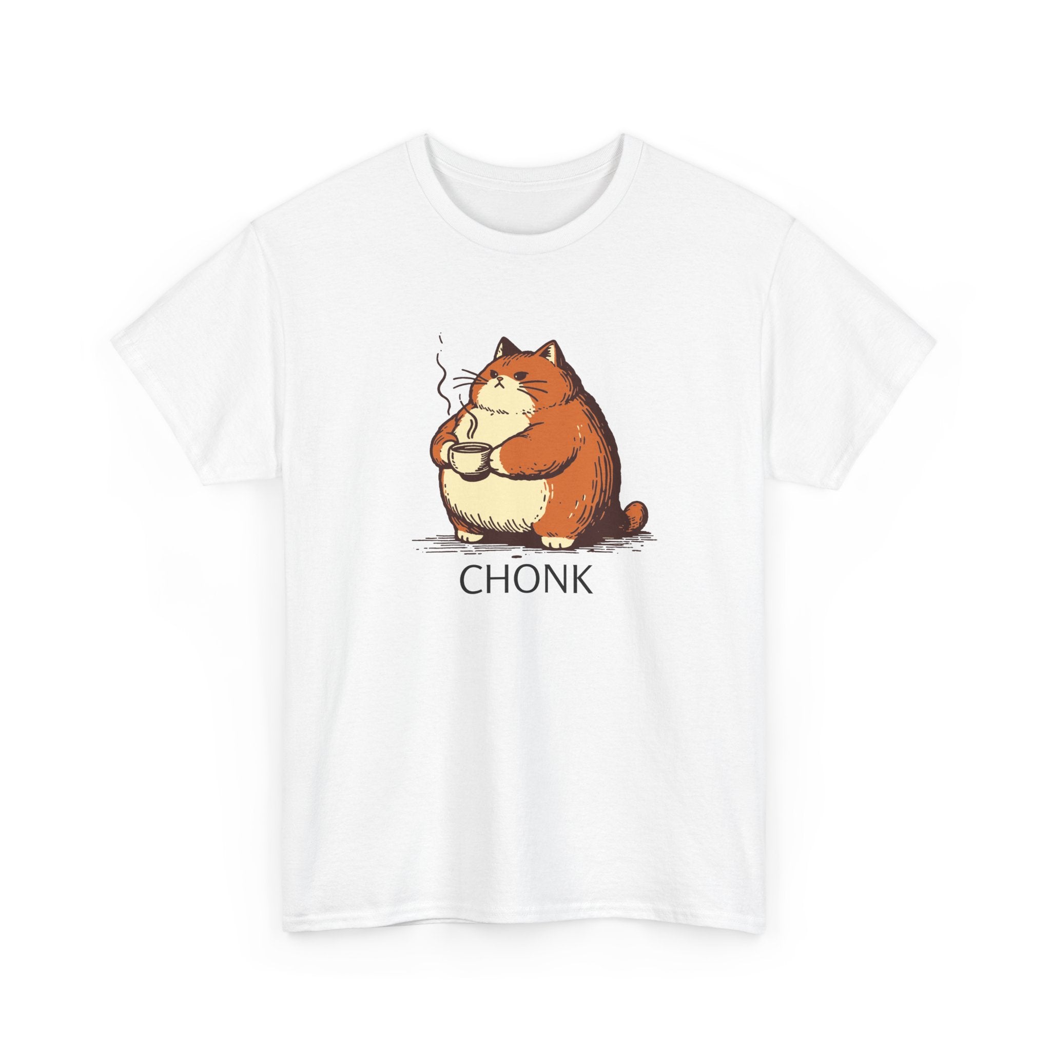 Chonk Cat Illustration Tee