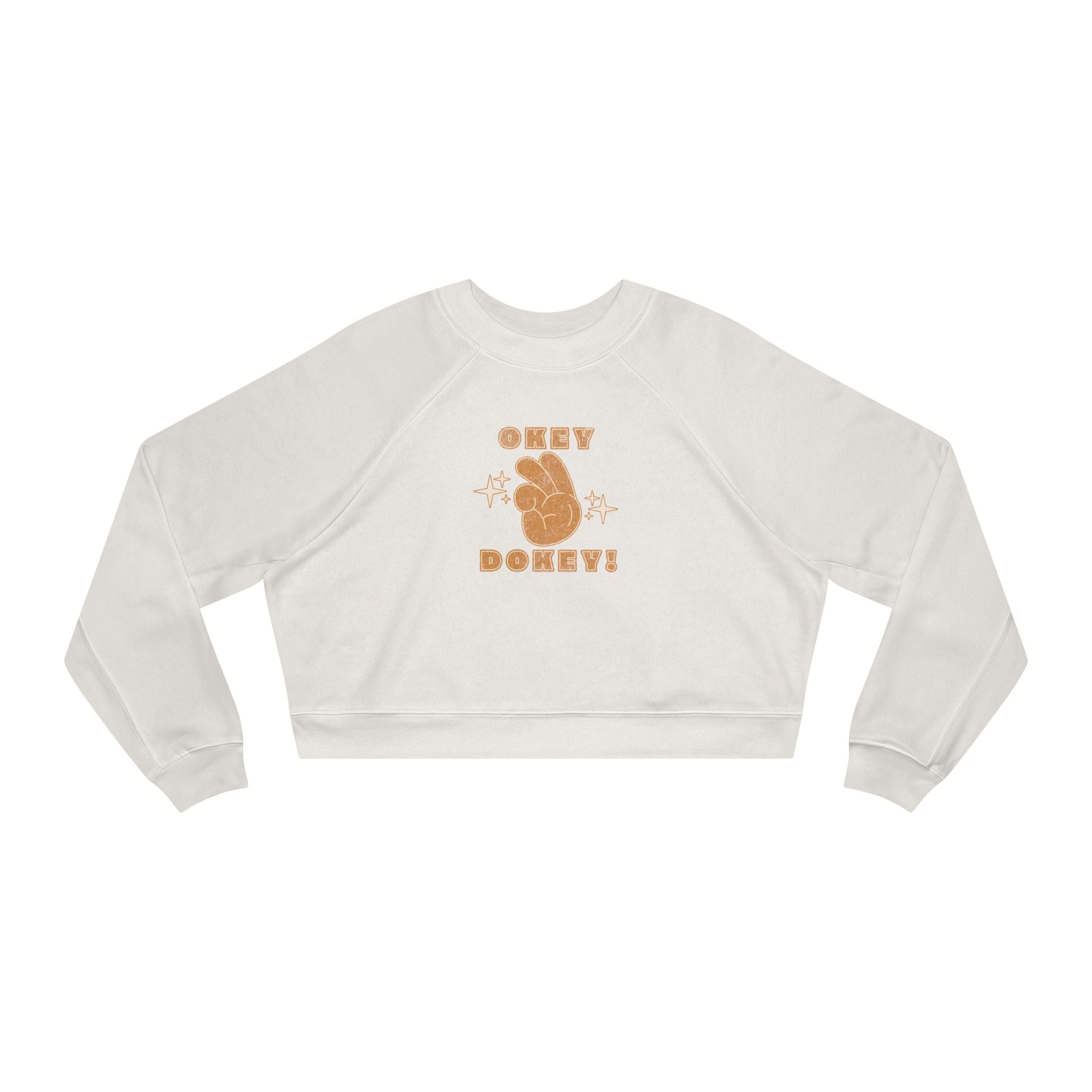Okey Dokey Thumbs Up Cropped Sweatshirt