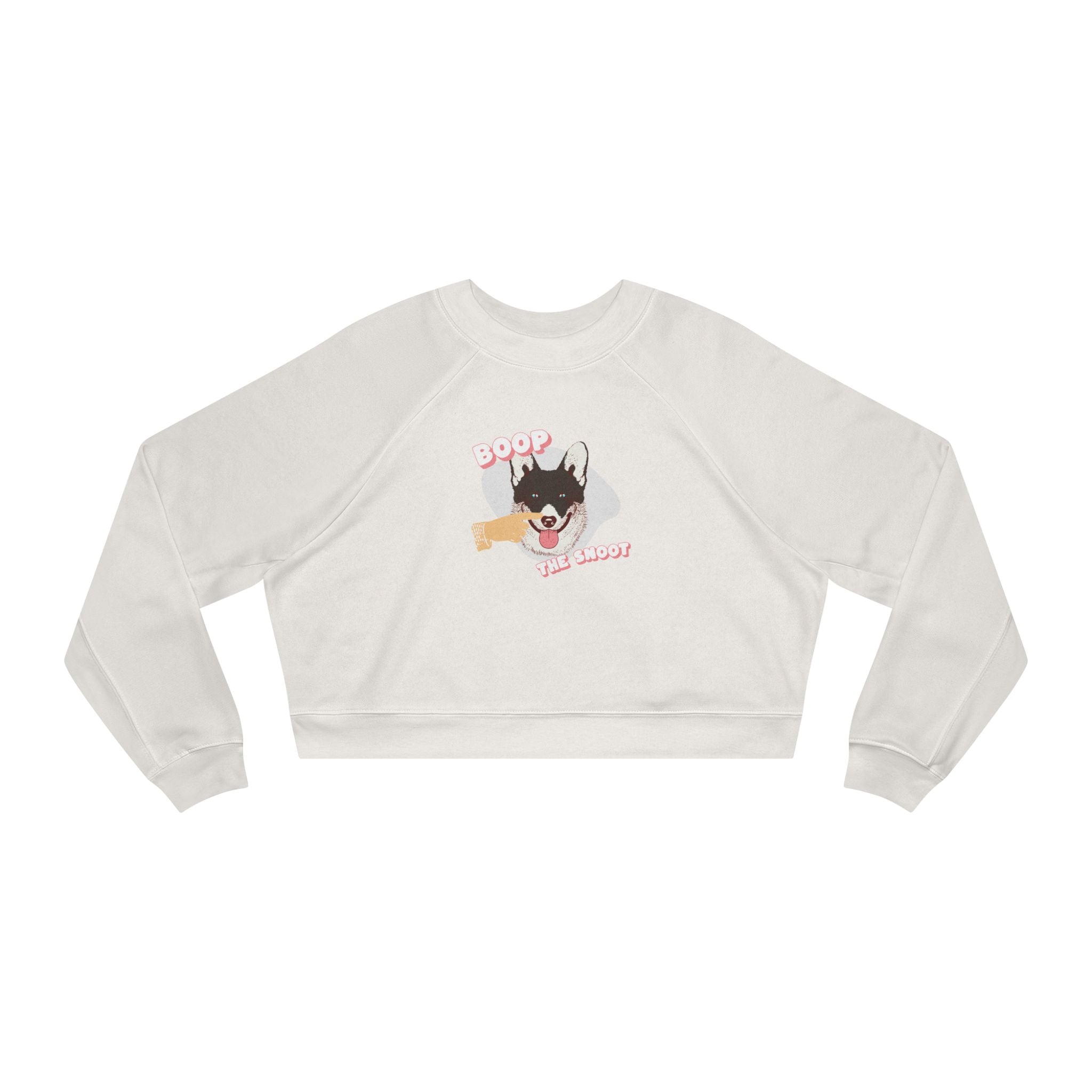 Boop the Snoot Dog Graphic Cropped Sweatshirt