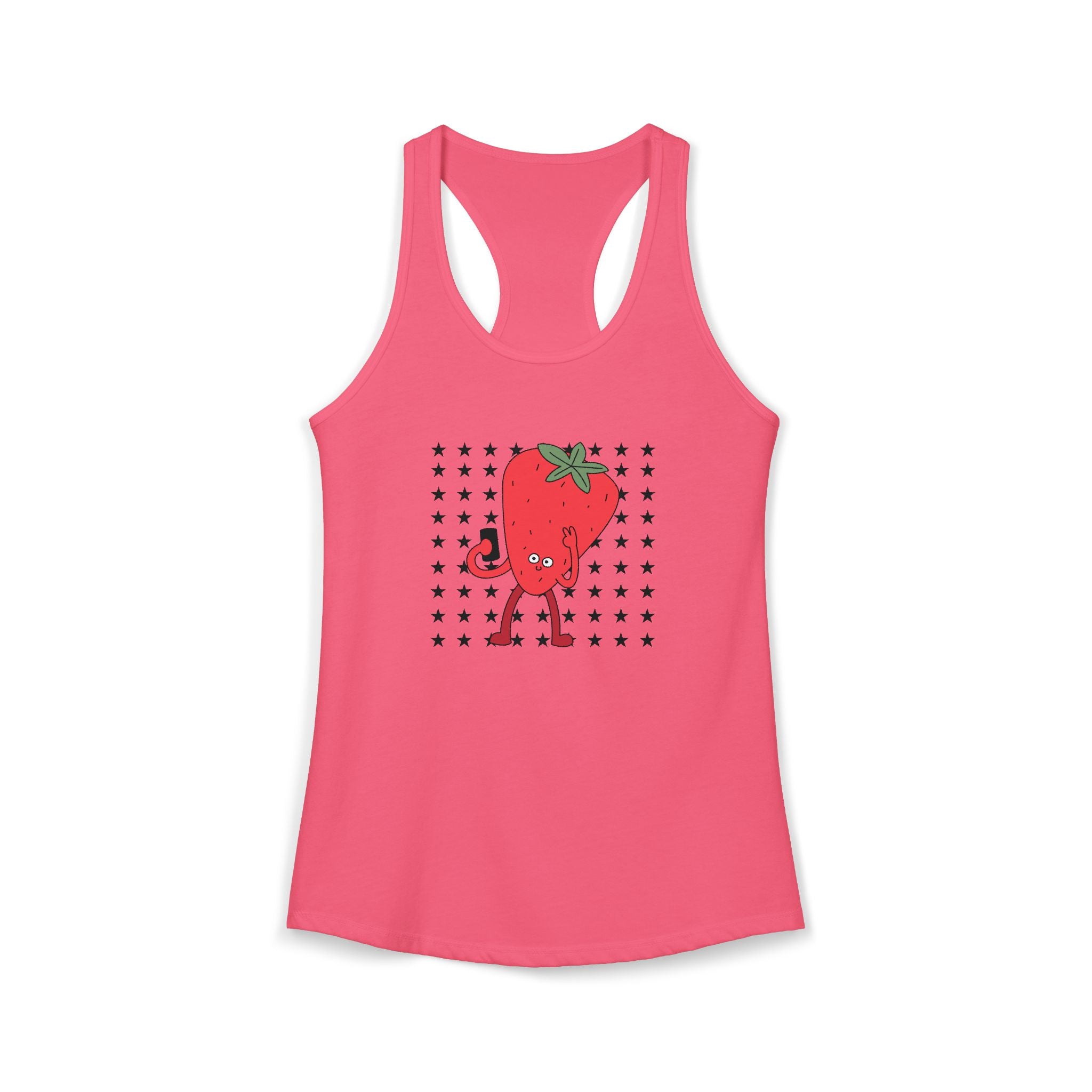 Retro Strawberry Selfie Tank Top