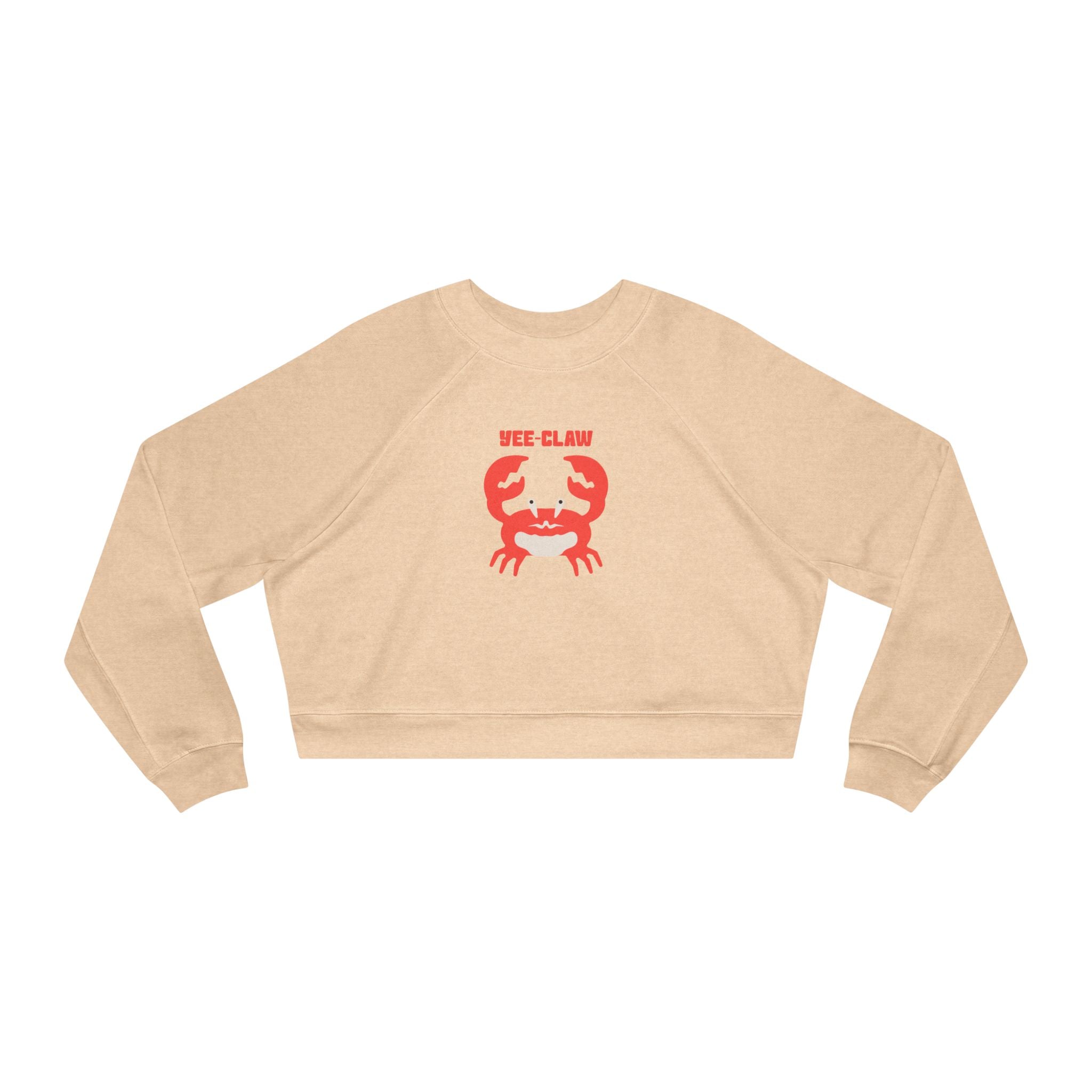 Red Crab Illustration Cropped Pullover