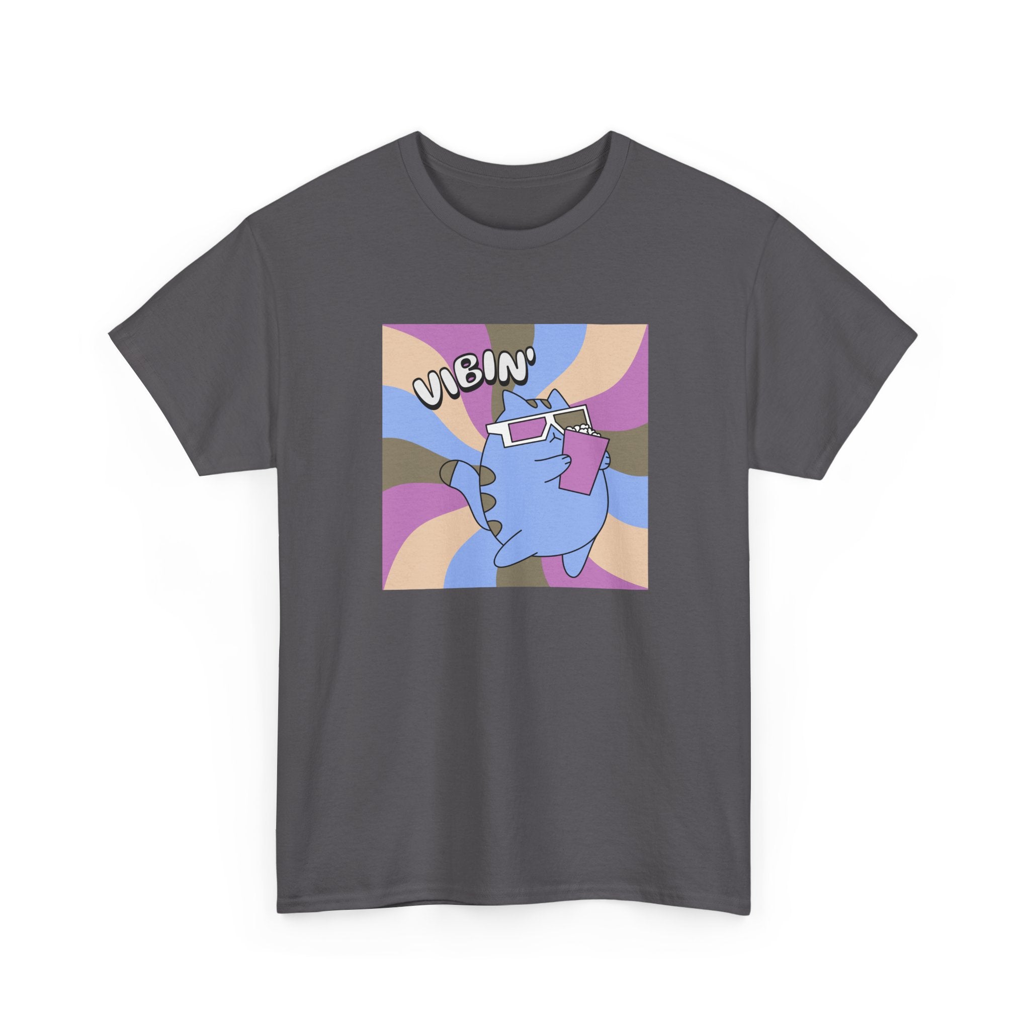 Vibin' Cat Illustration Tee