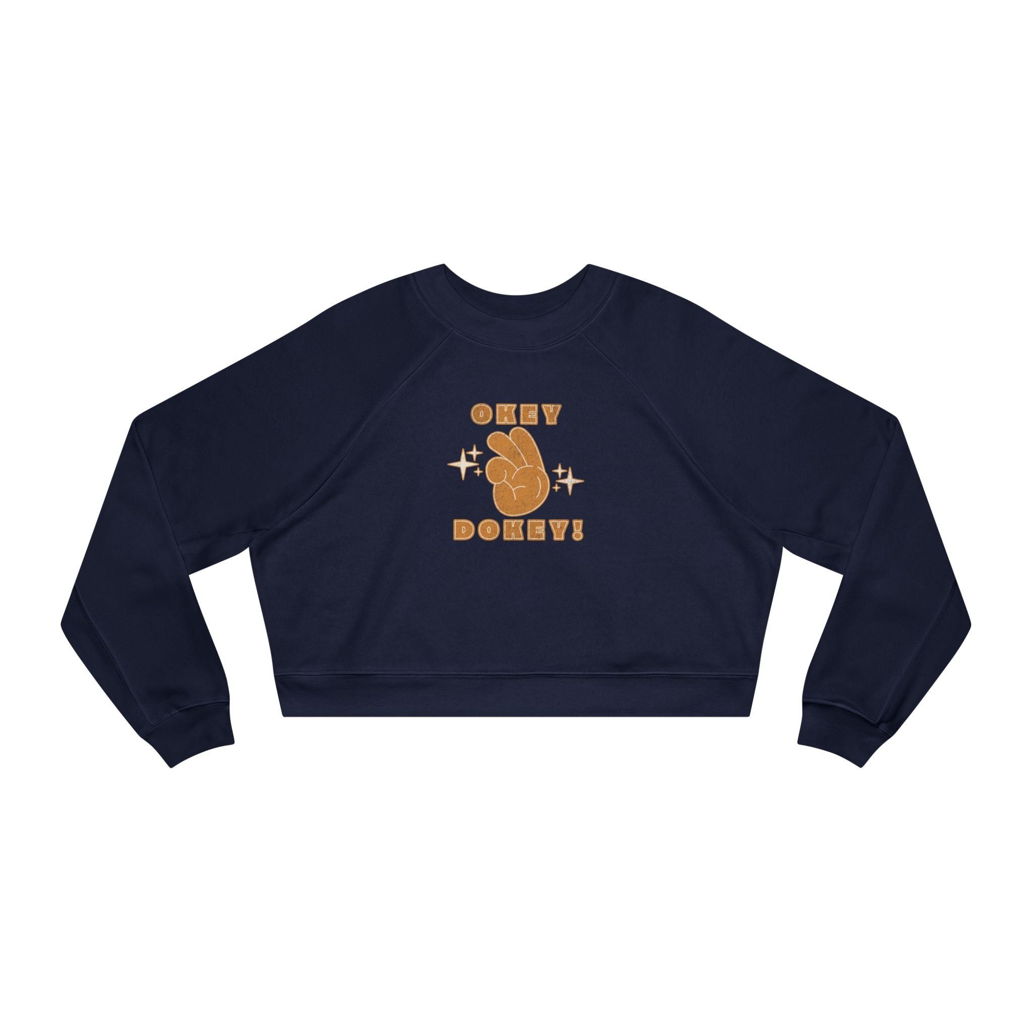 Okey Dokey Thumbs Up Cropped Sweatshirt