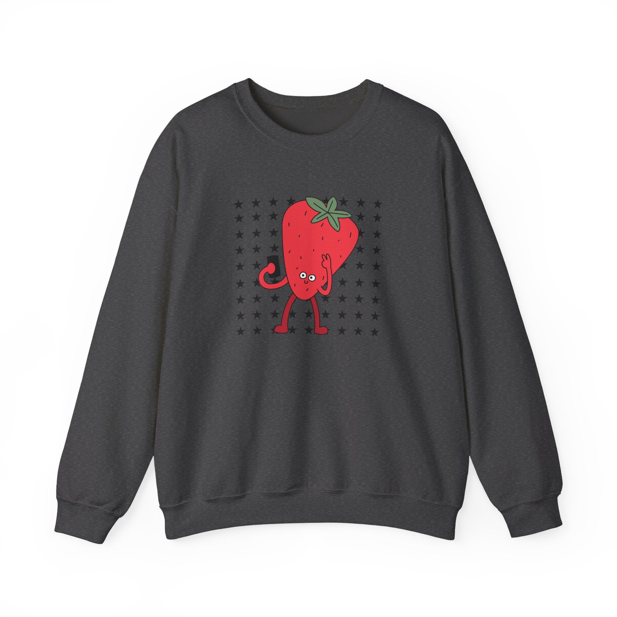 Cute Strawberry Character Sweatshirt
