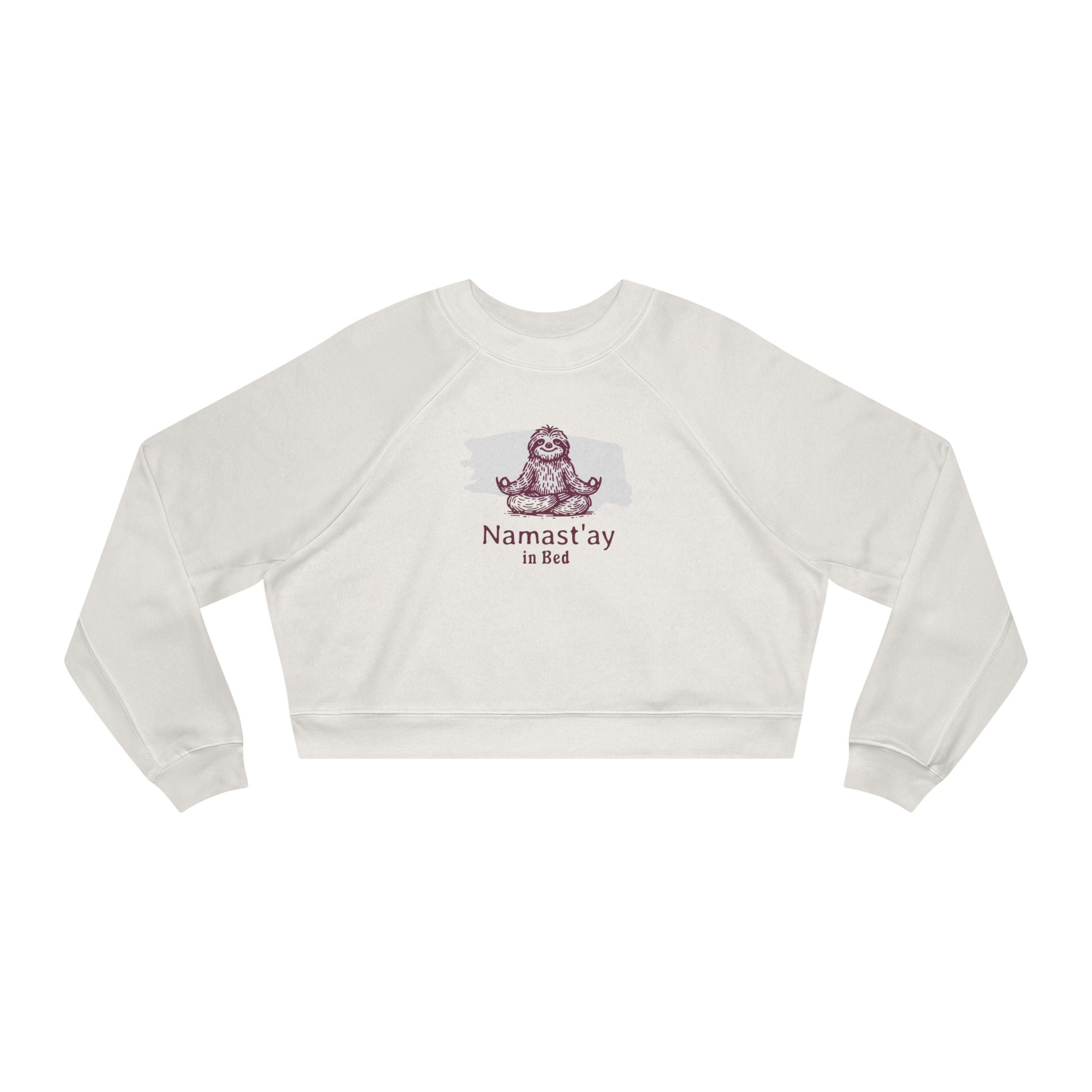 Namast'ay in Bed Sloth Cropped Pullover