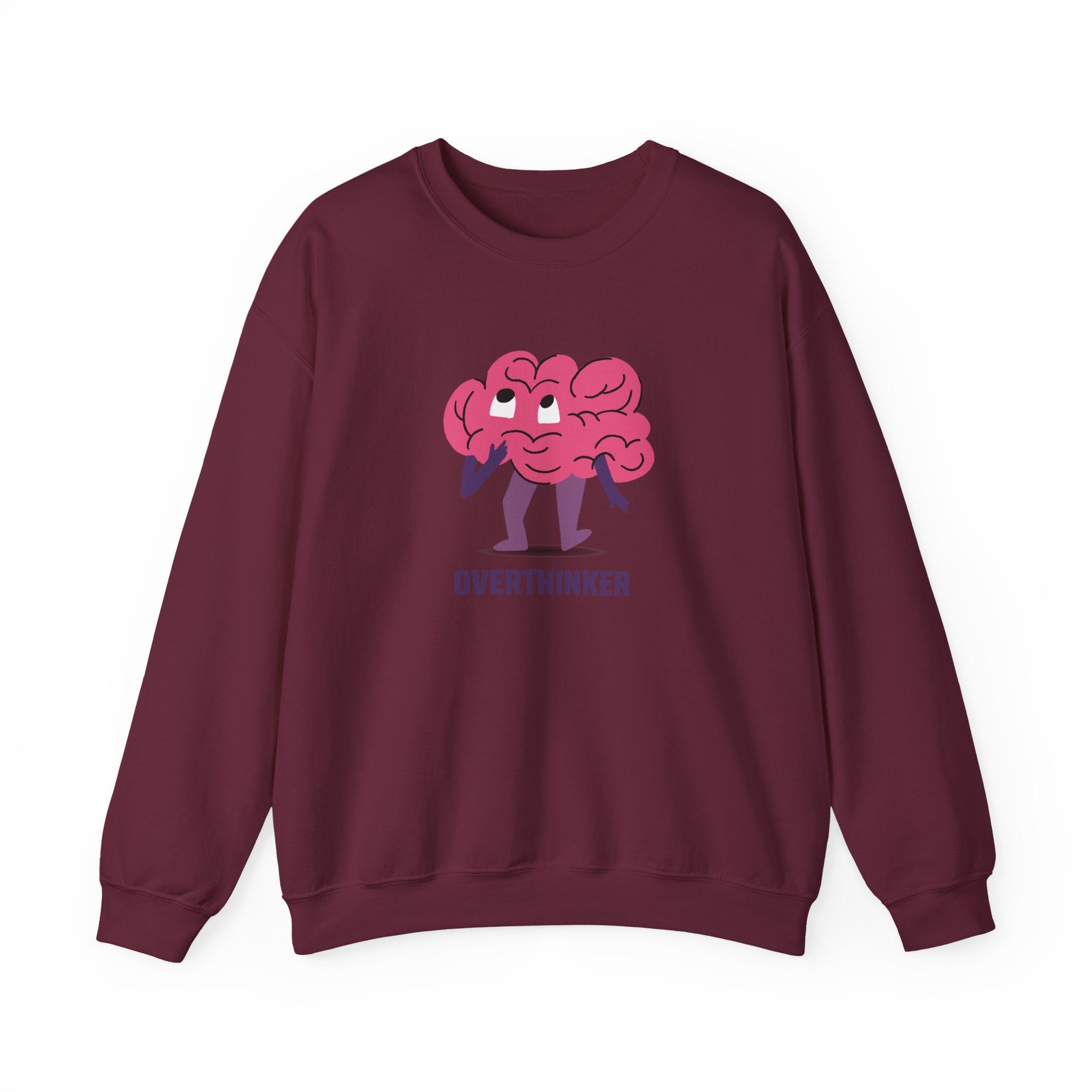 Overthinker Brain Illustration Sweatshirt